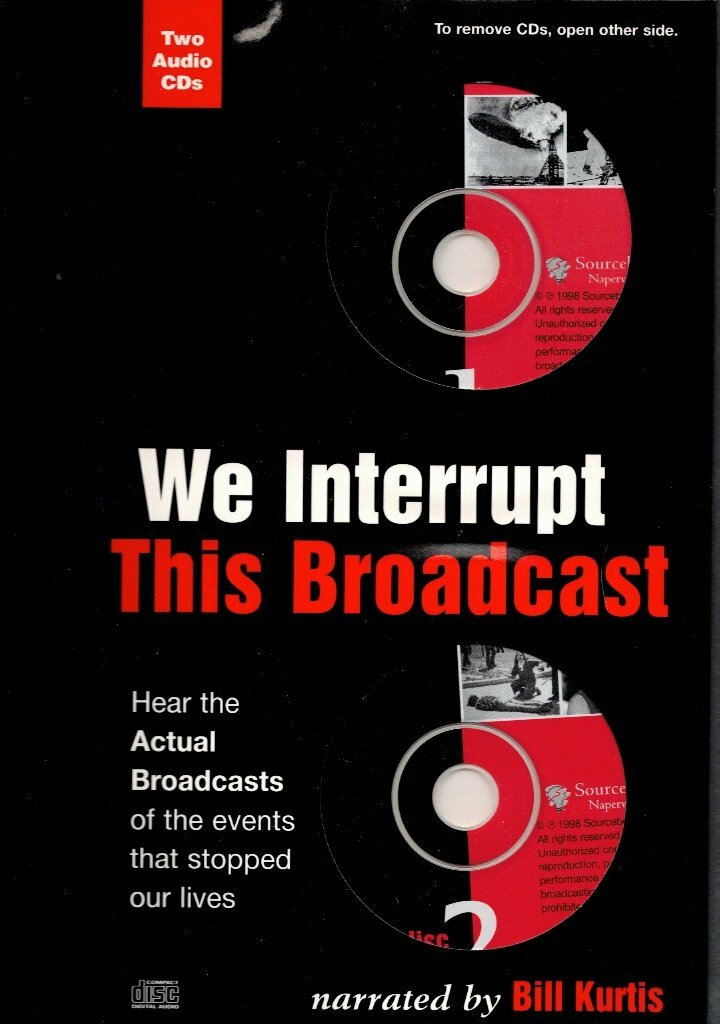 ✅ SALE! We Interrupt This Broadcast ~ Book w/ 2 Audio CDs ~ 1940-70 ~ BRAND NEW!