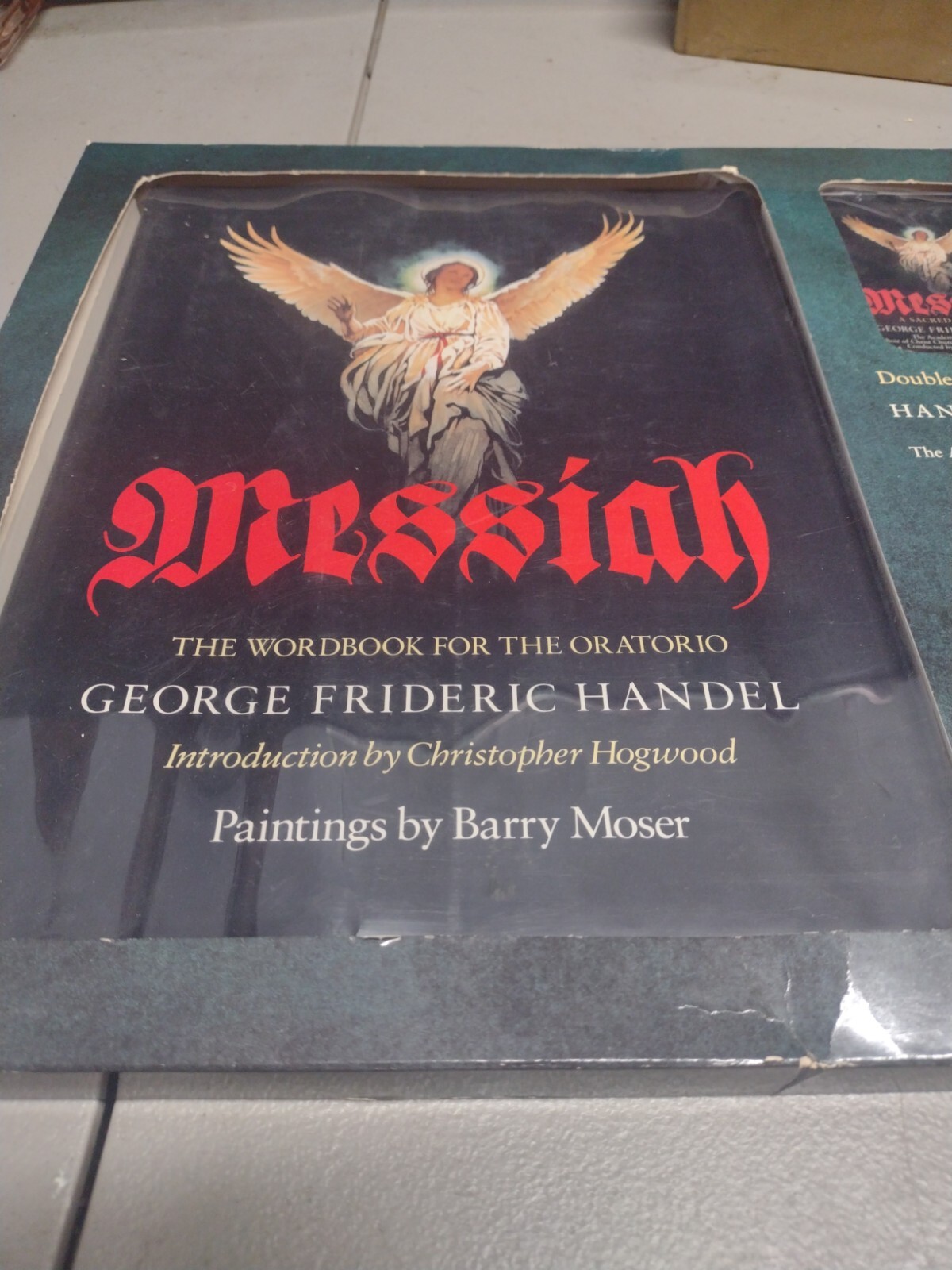 MESSIAH Wordbook For The Oratorio W/ Cassettes HANDEL illustrated Moser Hogwood