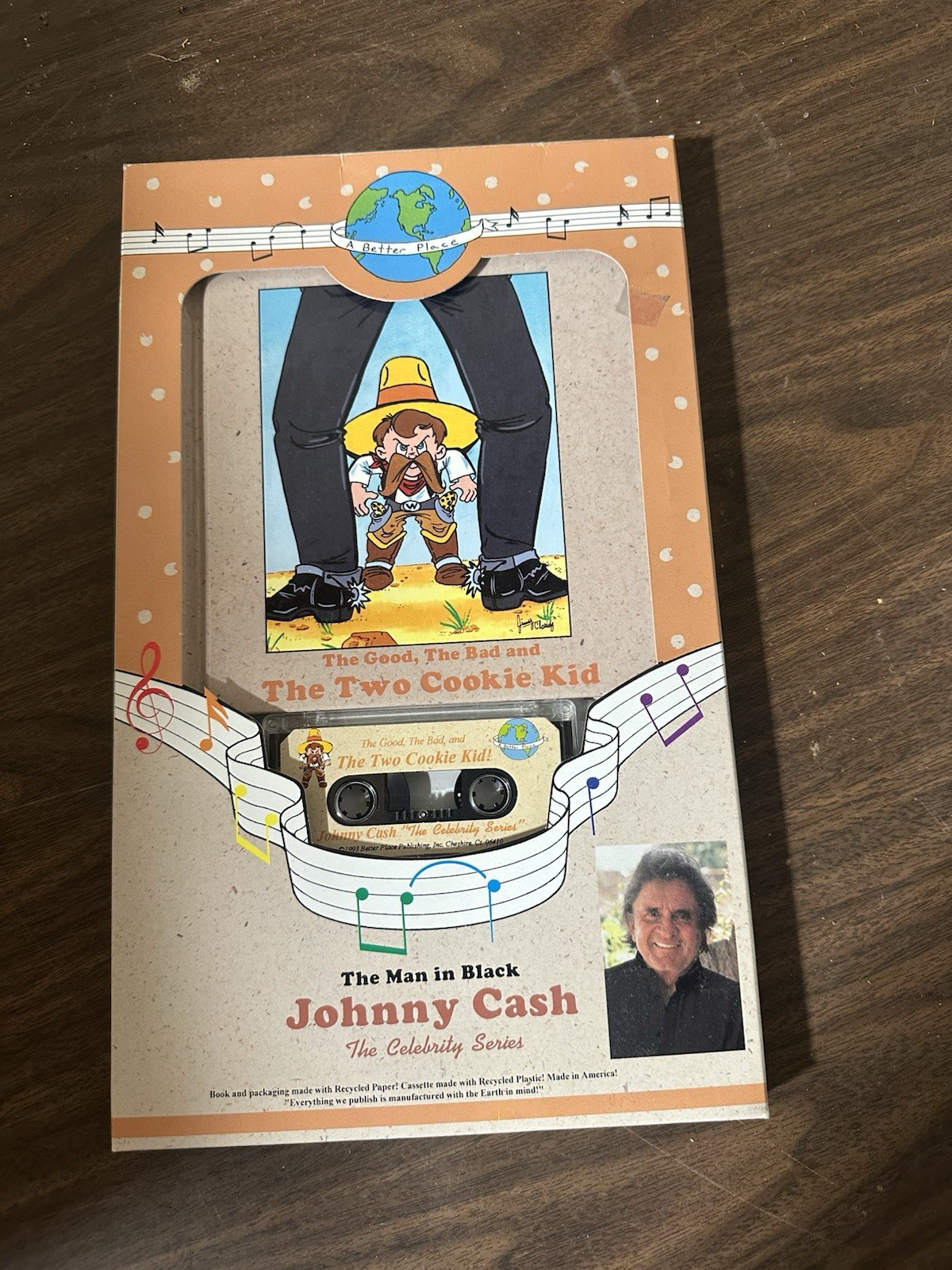 Johnny Cash The Good, The Bad and The Two Cookie Kid Cassette Audiobook Celebri…