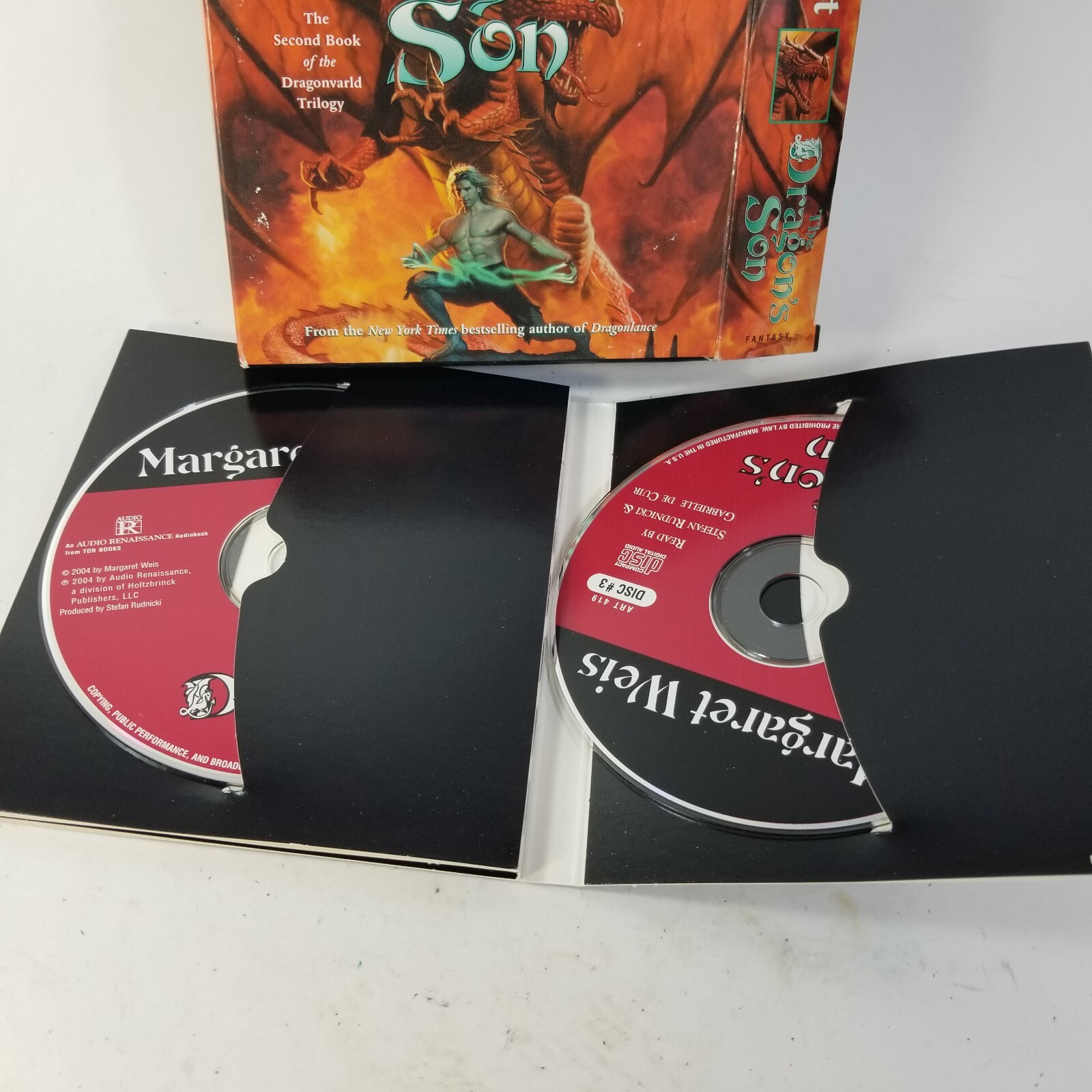 The Dragon’s Son Unabridged CD Audiobook Dragonvarld Book 2 Margaret Weis