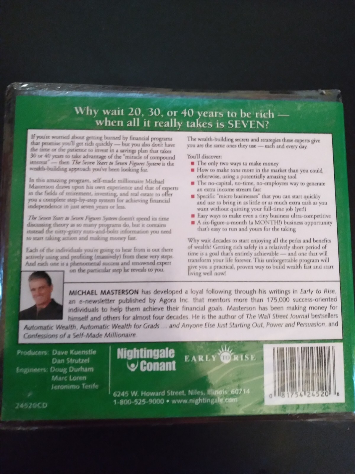 (12) CD SET / MICHAEL MASTERSON «THE SEVEN YEARS to SEVEN FIGURES SYSTEM»