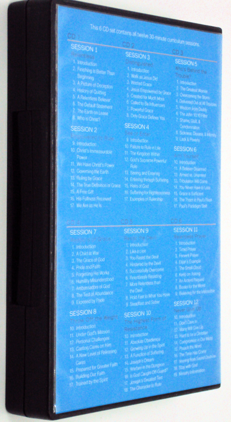 RELENTLESS THE POWER YOU NEED TO NEVER GIVE UP 6 CD Set John Bevere Christianity
