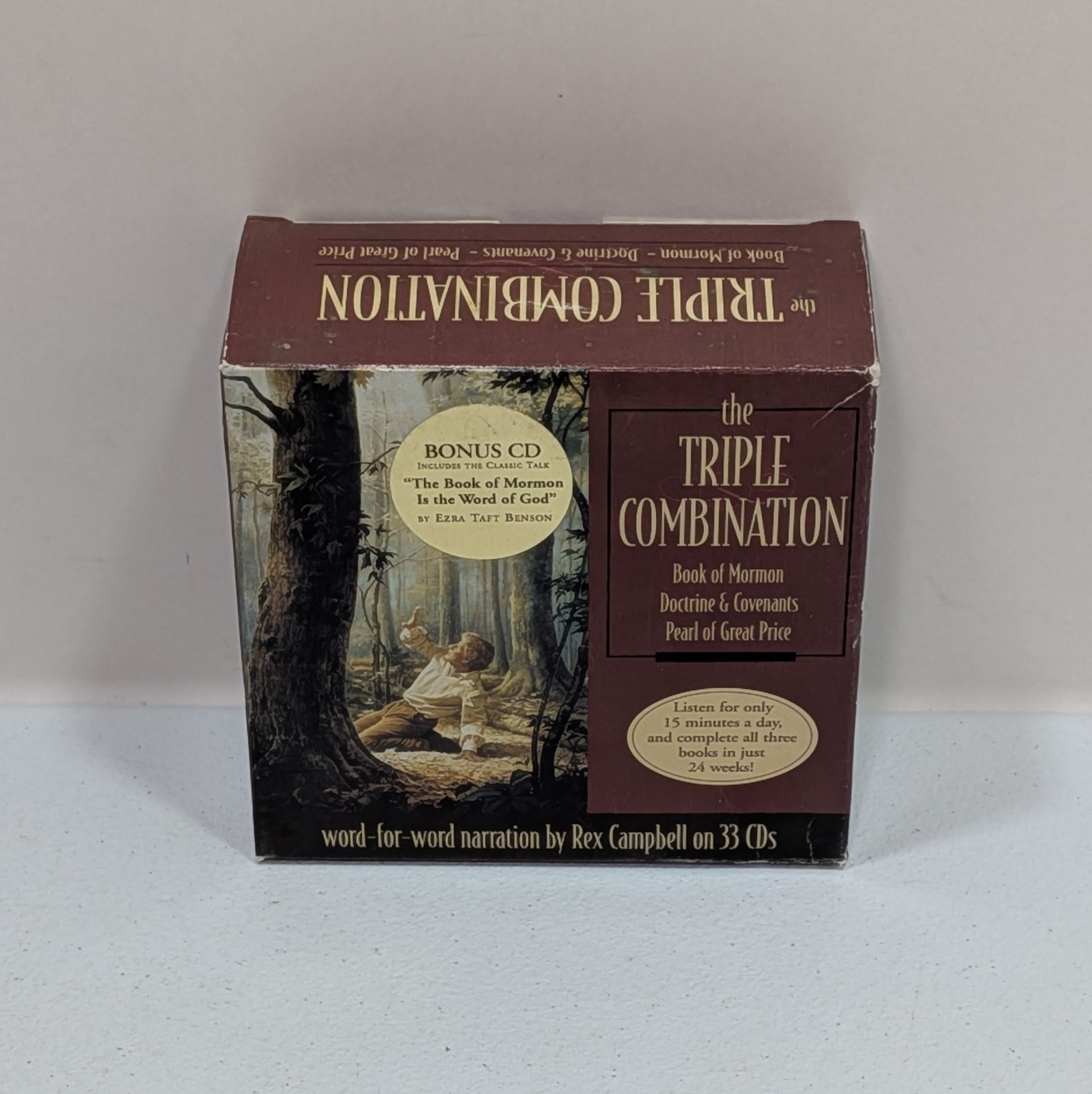 The Triple Combination 34 Audio CDs LDS Scriptures Narrated By Rex Campbell