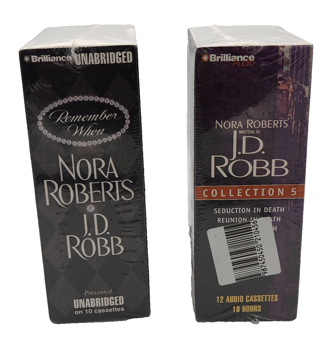 Nora Roberts J.D. Robb Audio Books Cassettes Remember When & Collect 5 In Death
