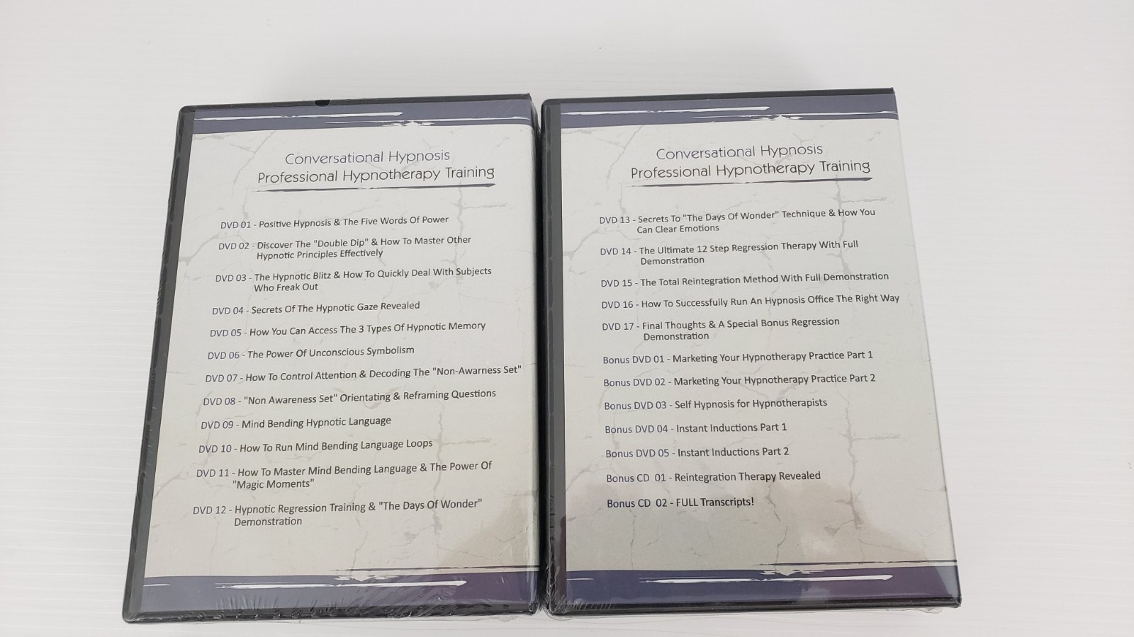 Conversational Hypnosis Professional Hypnotherapy Training Vol No 1 & 2 New