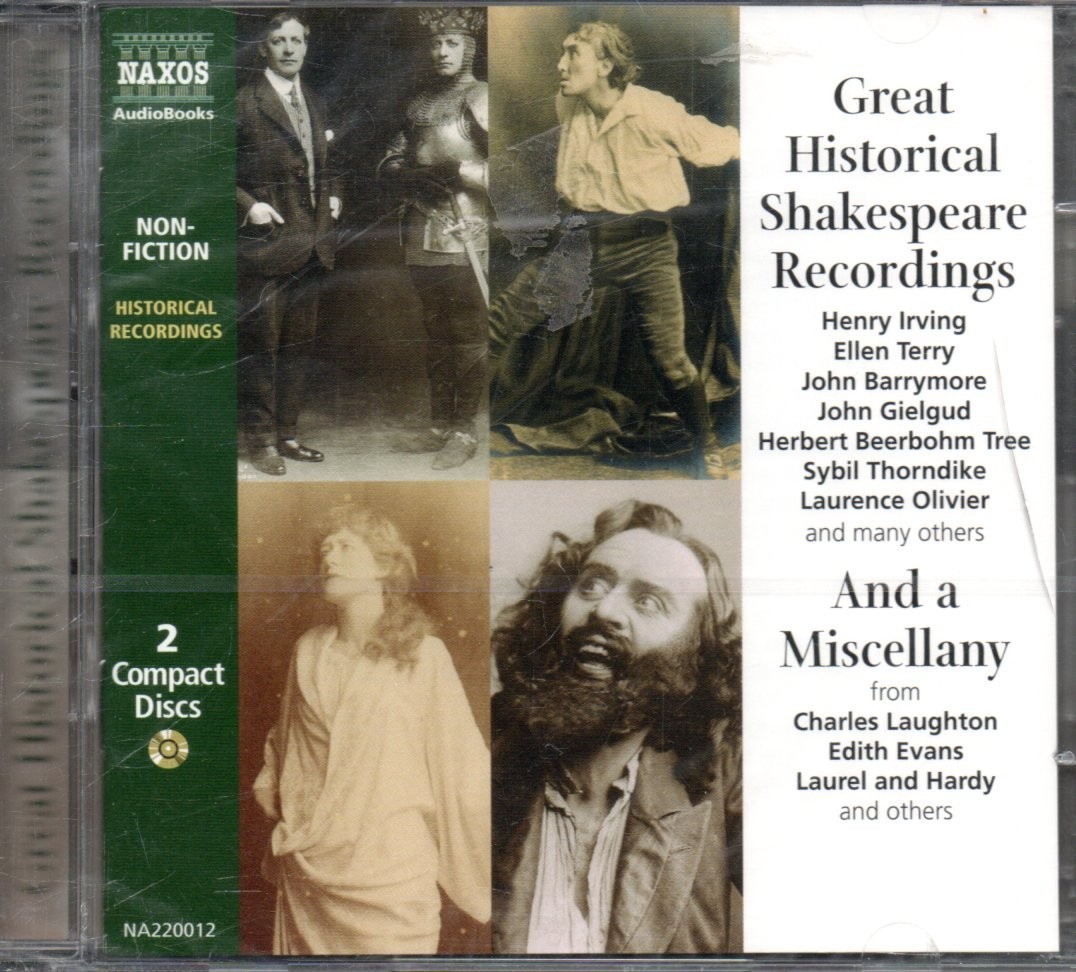 GREAT HISTORICAL SHAKESPEARE RECORDINGS AND A MISCELLANY — 2xCD Audiobook *NEW*