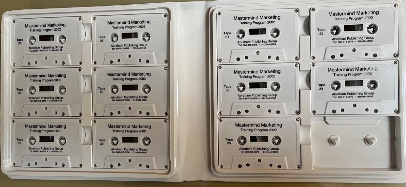 Mastermind Marketing Training Jay Abraham 2002 Vol 2 & 3 audiotapes