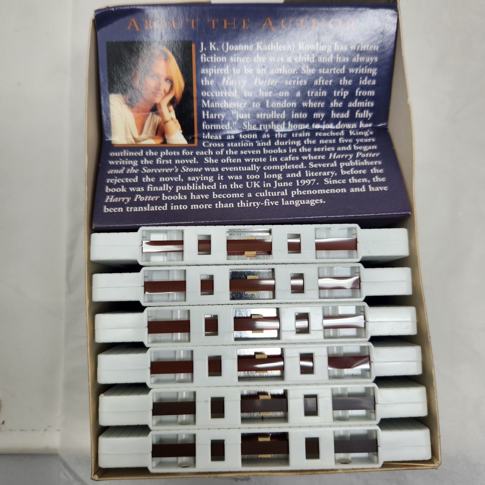 Harry Potter & The Sorcerer’s Stone Audio Book On Tape Box Set of 6 Cassettes