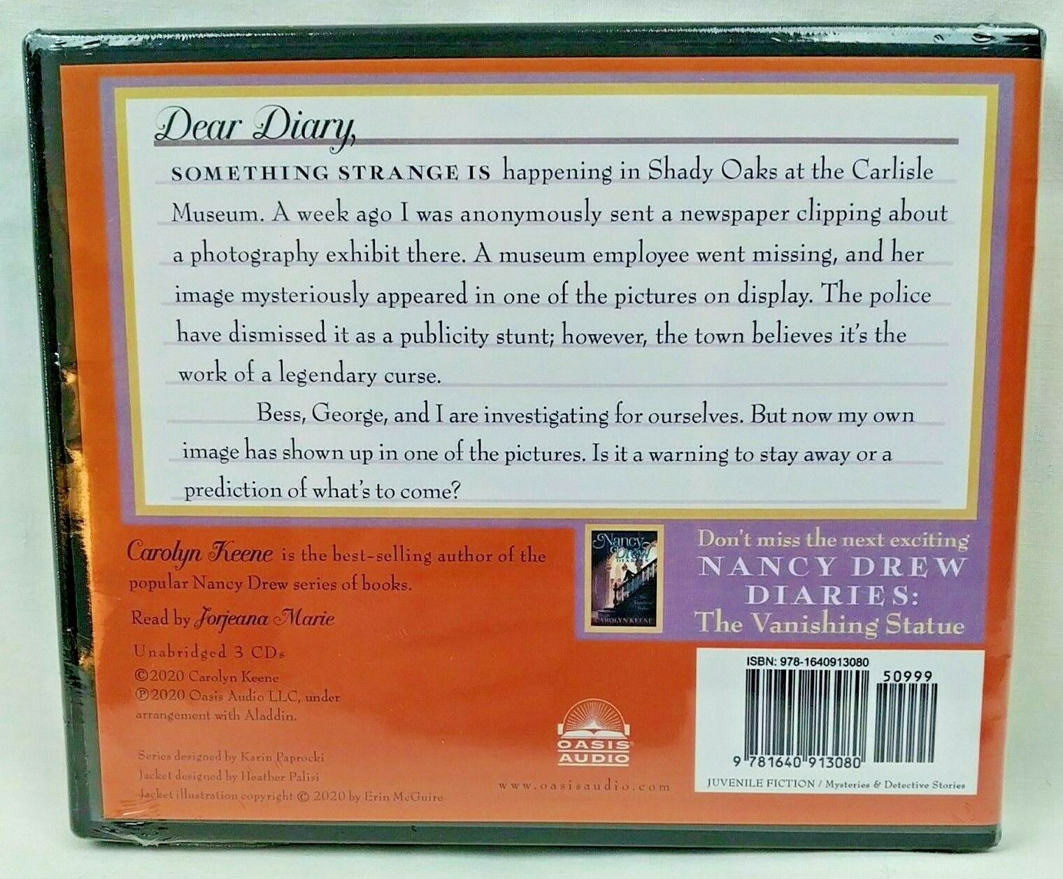 NEW Hidden Pictures Nancy Drew Diaries Audio Book Volume 19 CD Carolyn Keene