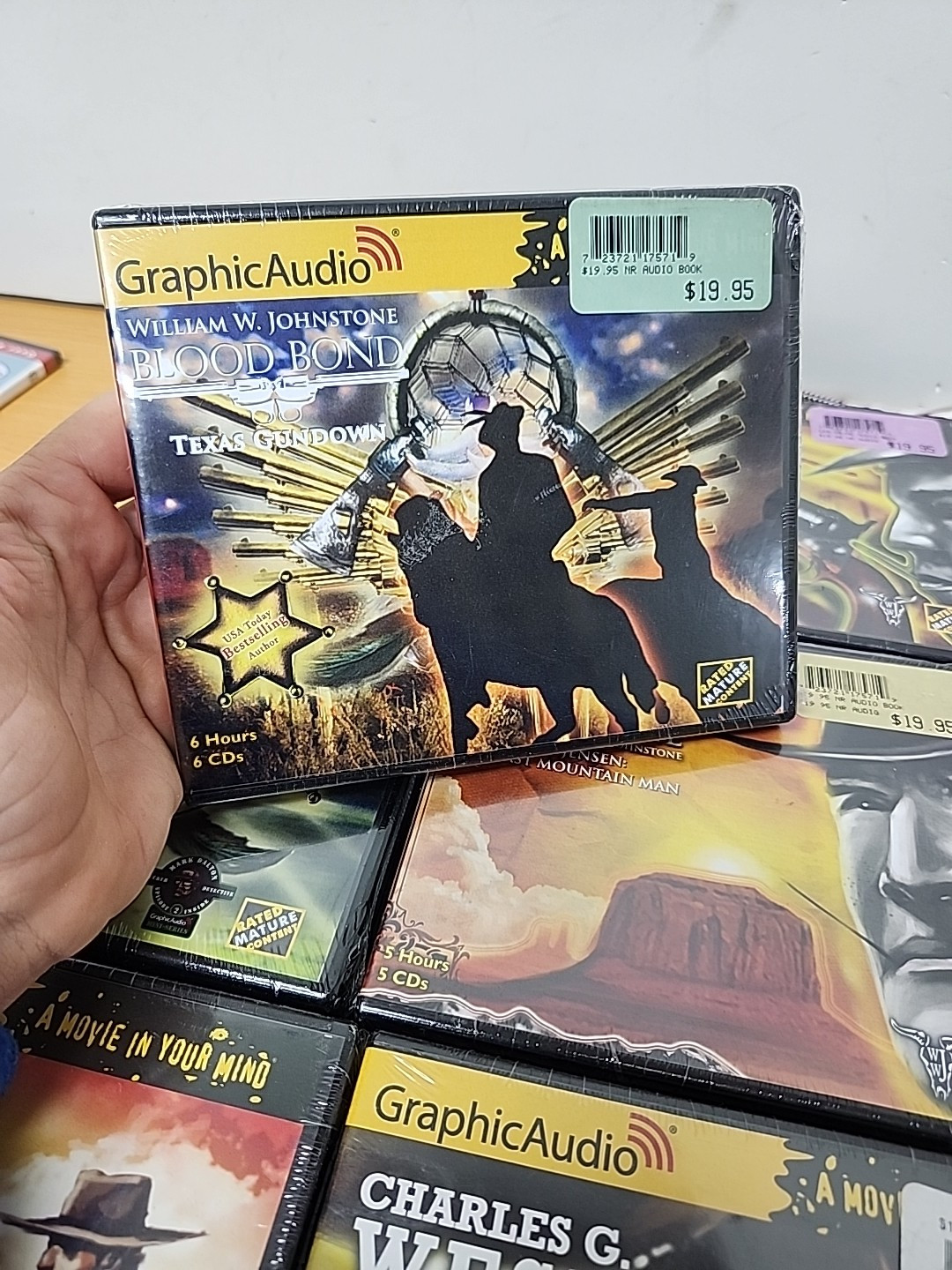 (6) Graphic Audio Last Mtn Man, Duel At Low hawk, Texas Gundown, Hangung…