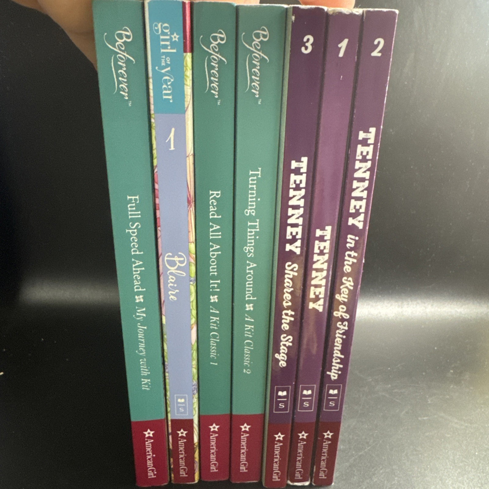American Girl Books Tenney 1-3 Blaire Kit Lot Book Of 7 Books Total
