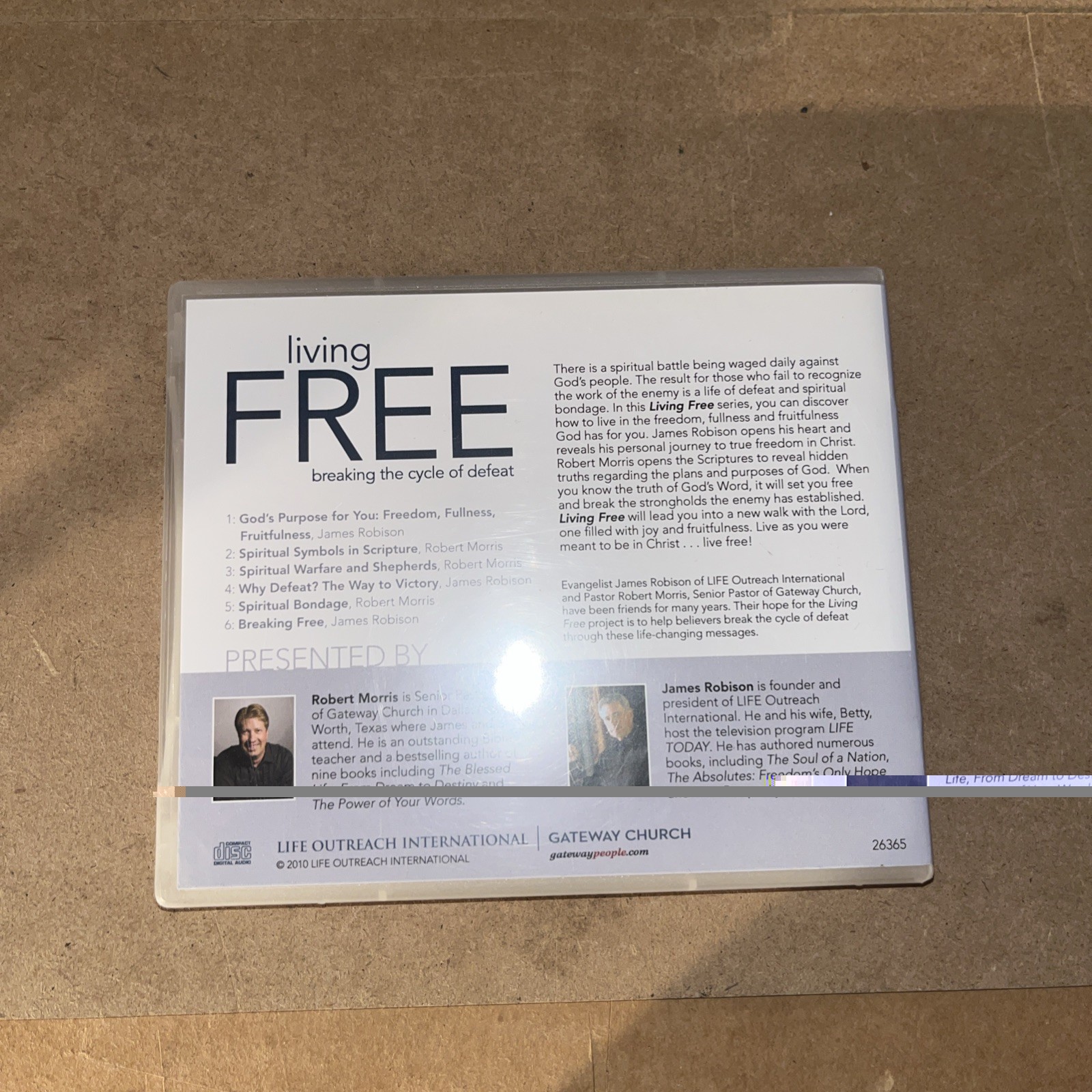 Living Free Breaking the Cycle of Defeat (6 CD) Set James Robison/ Robert Morris