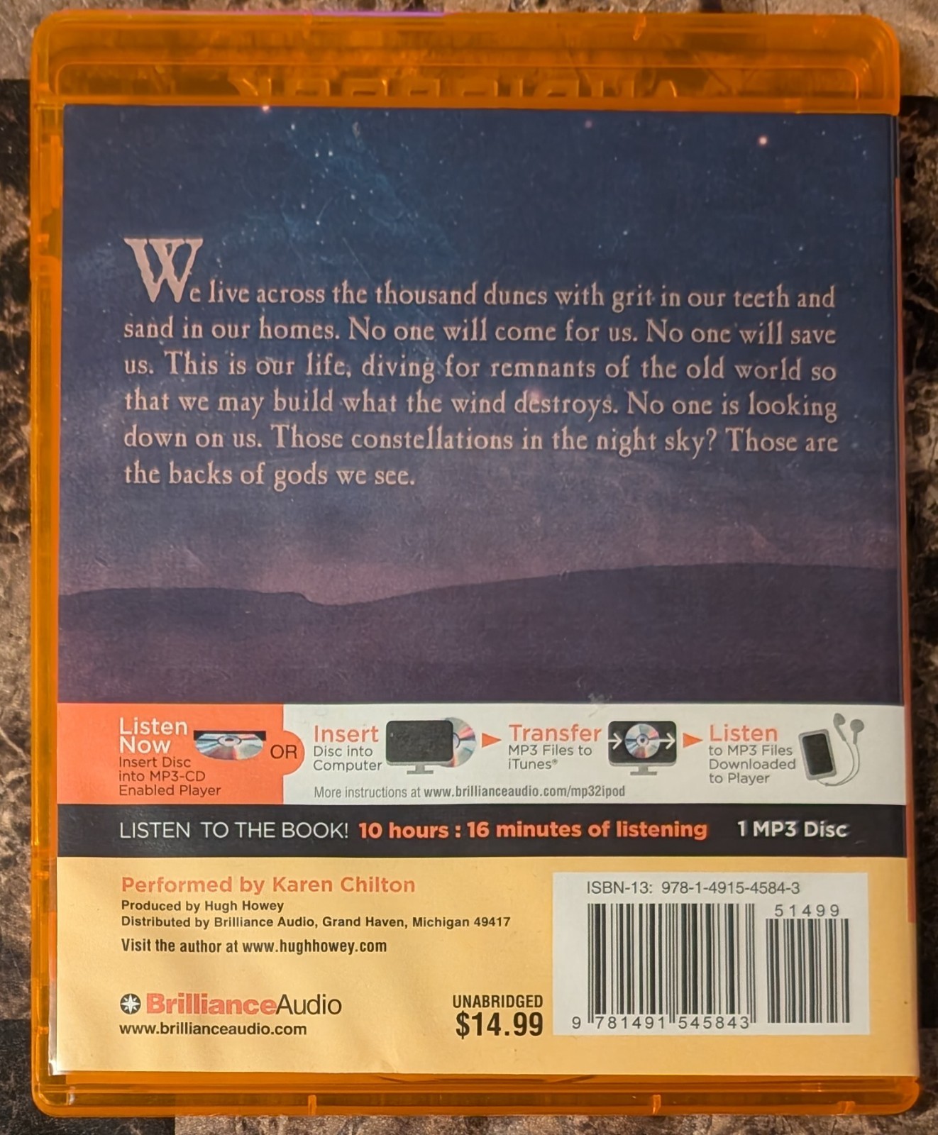 Hugh Howey — Wool — Silo Series (MP3 CD Audiobook, 2013, 2-Disc Set Unabridged)