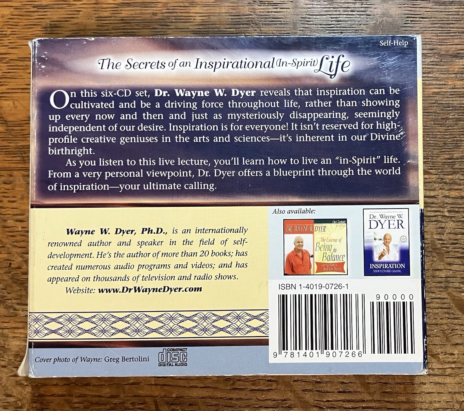 Dr Wayne W. Dyer / Secrets Of An Inspirational Life 6 CD Set / New