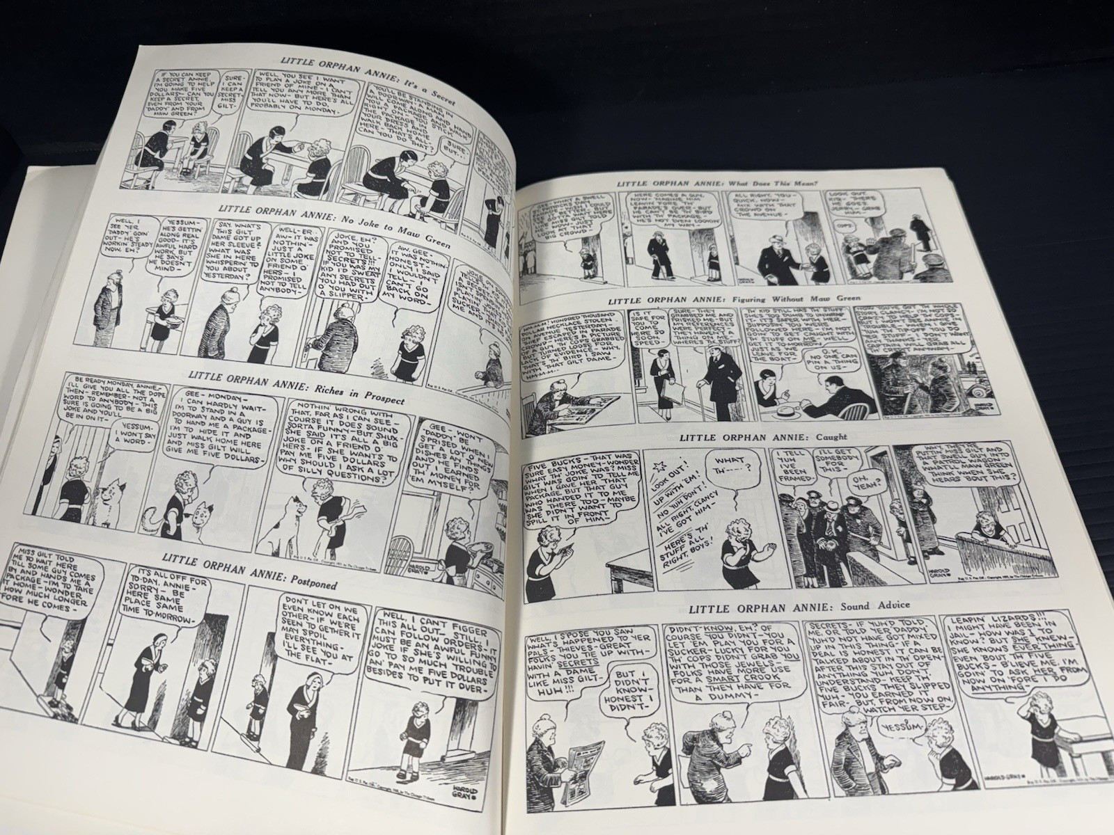Little Orphan Annie in the Great Depression by Harold Gray 1979, PB Comic Strips
