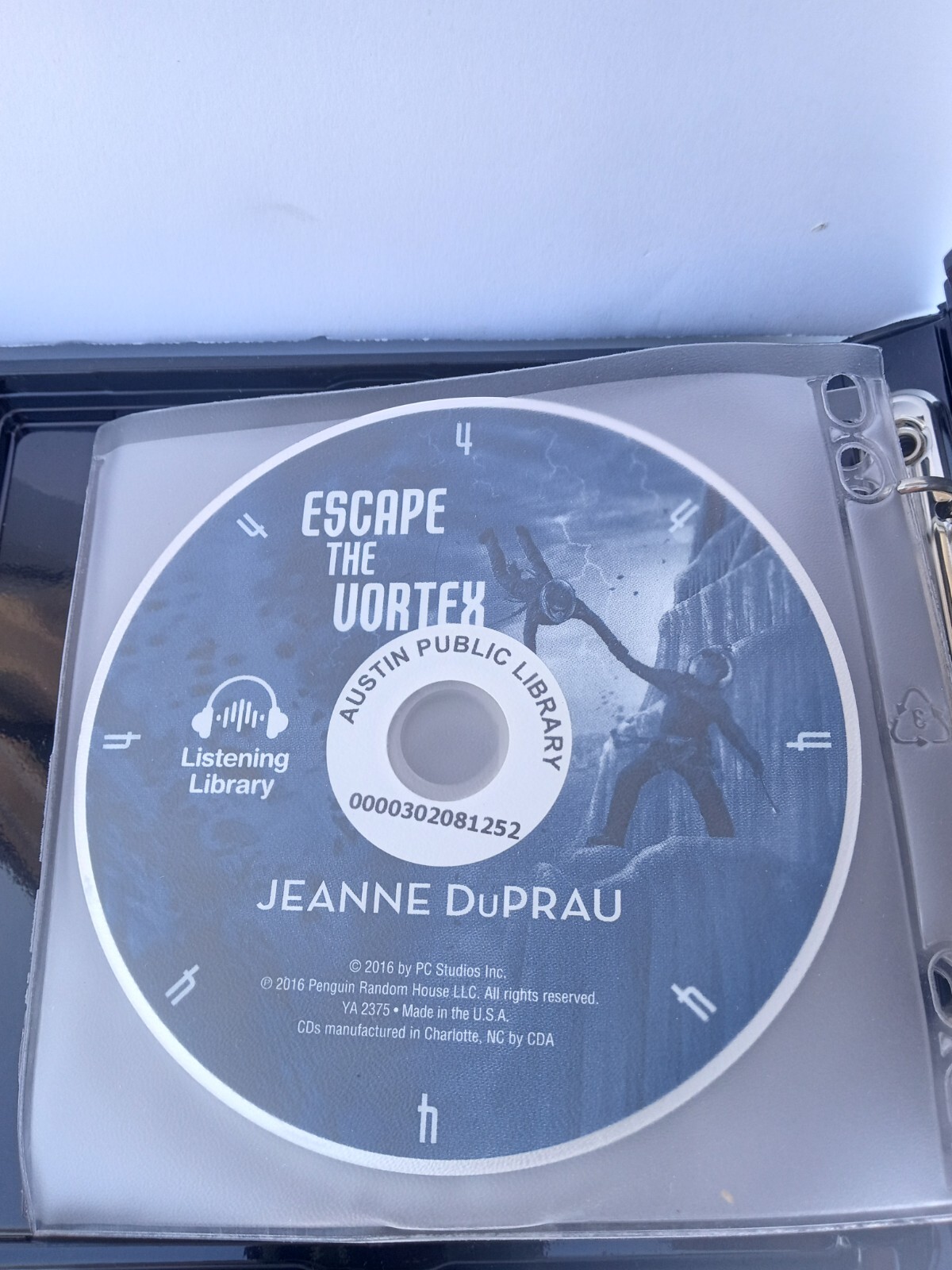 Voyager Ser.: Escape the Vortex Jeanne DuPrau 2016 CD Penguin Random House