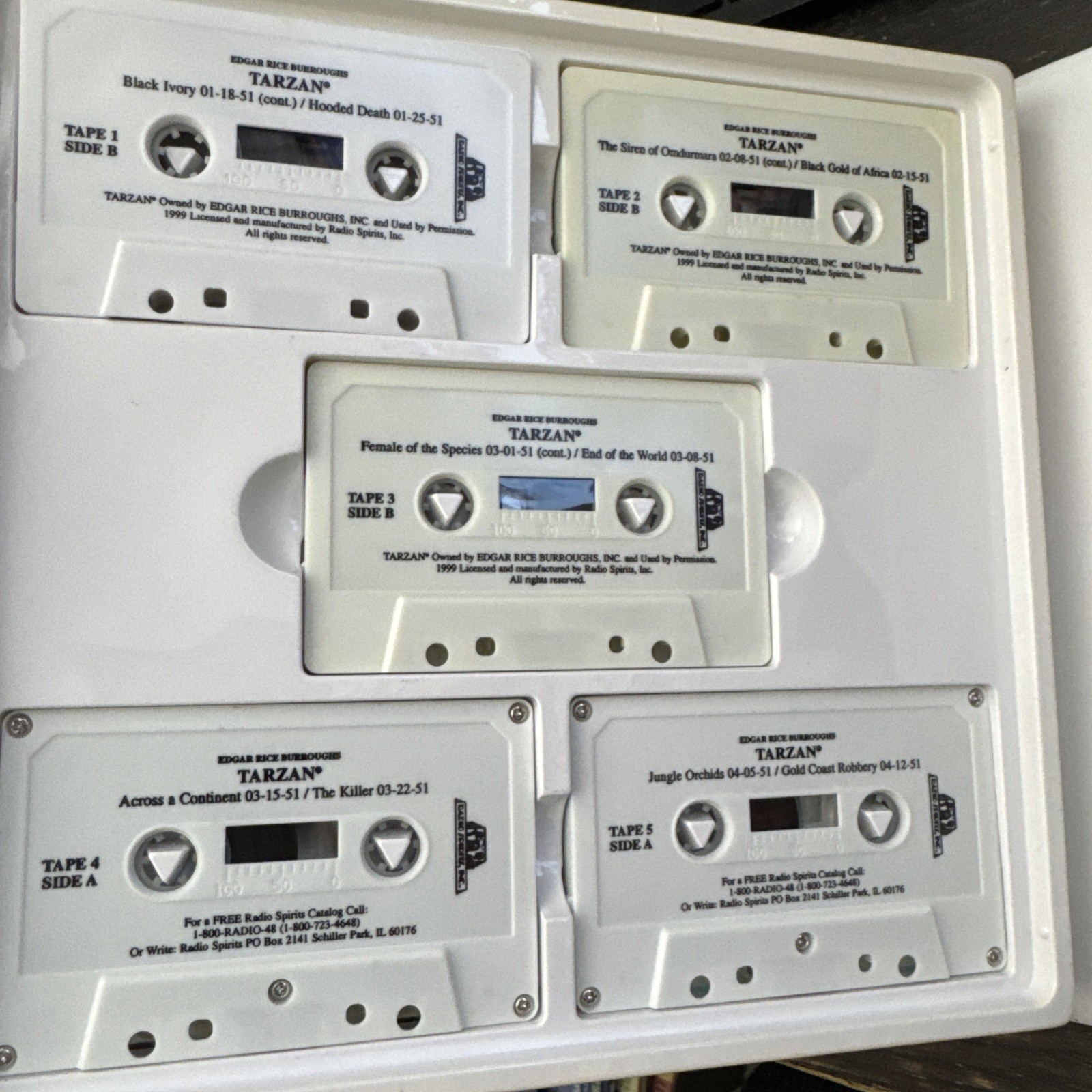 Tarzan On Radio 20 Audio Cassettes Set Edgar Rice Burroughs 60 Programs 30 Hours