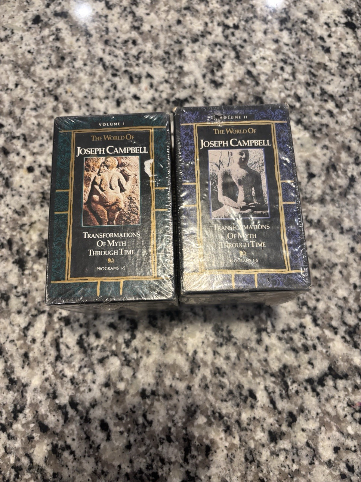 JOSEPH CAMPBELL CASSETTE SET TRANSFORMATIONS OF MYTH THROUGH TIME VOL. 1 & 2