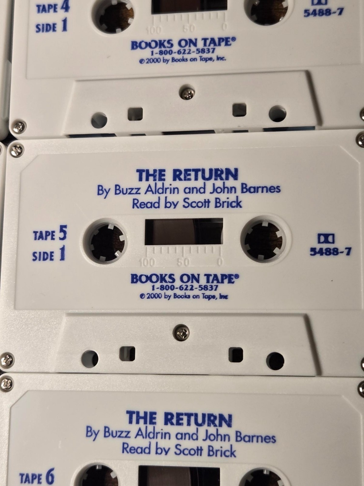 Buzz Aldrin The Return Novel by John Barnes 6 Cassette’s Audiobook VERY RARE!