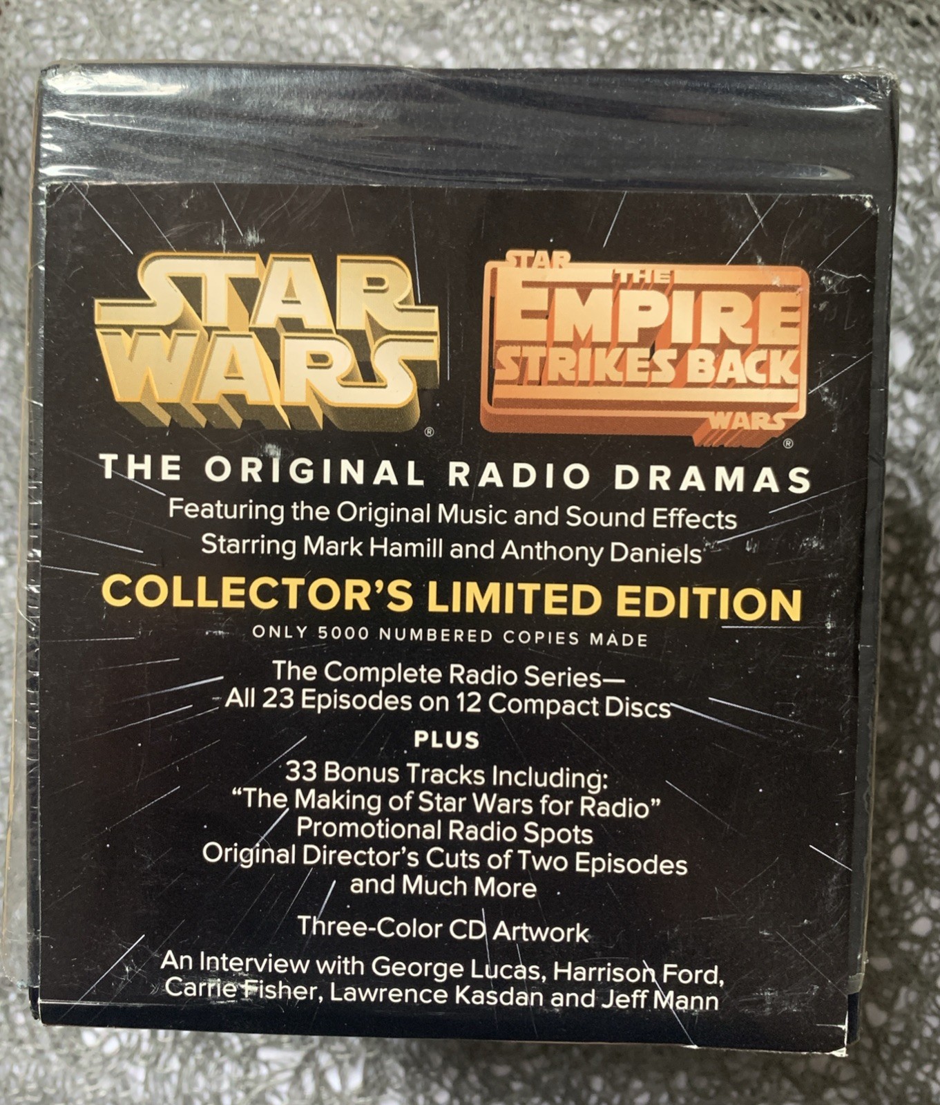 1993 Limited Edition Collector’s Star Wars The Radio Drama Box CD Set : LN