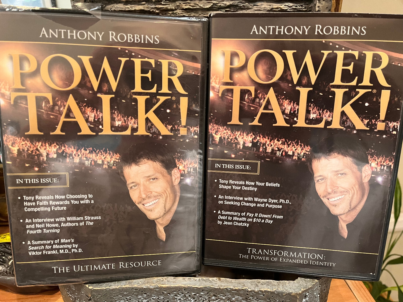 2 Anthony Robbins POWER TALK! Audio CDs — Wayne Dyer, Wm Strauss, Neil Howe
