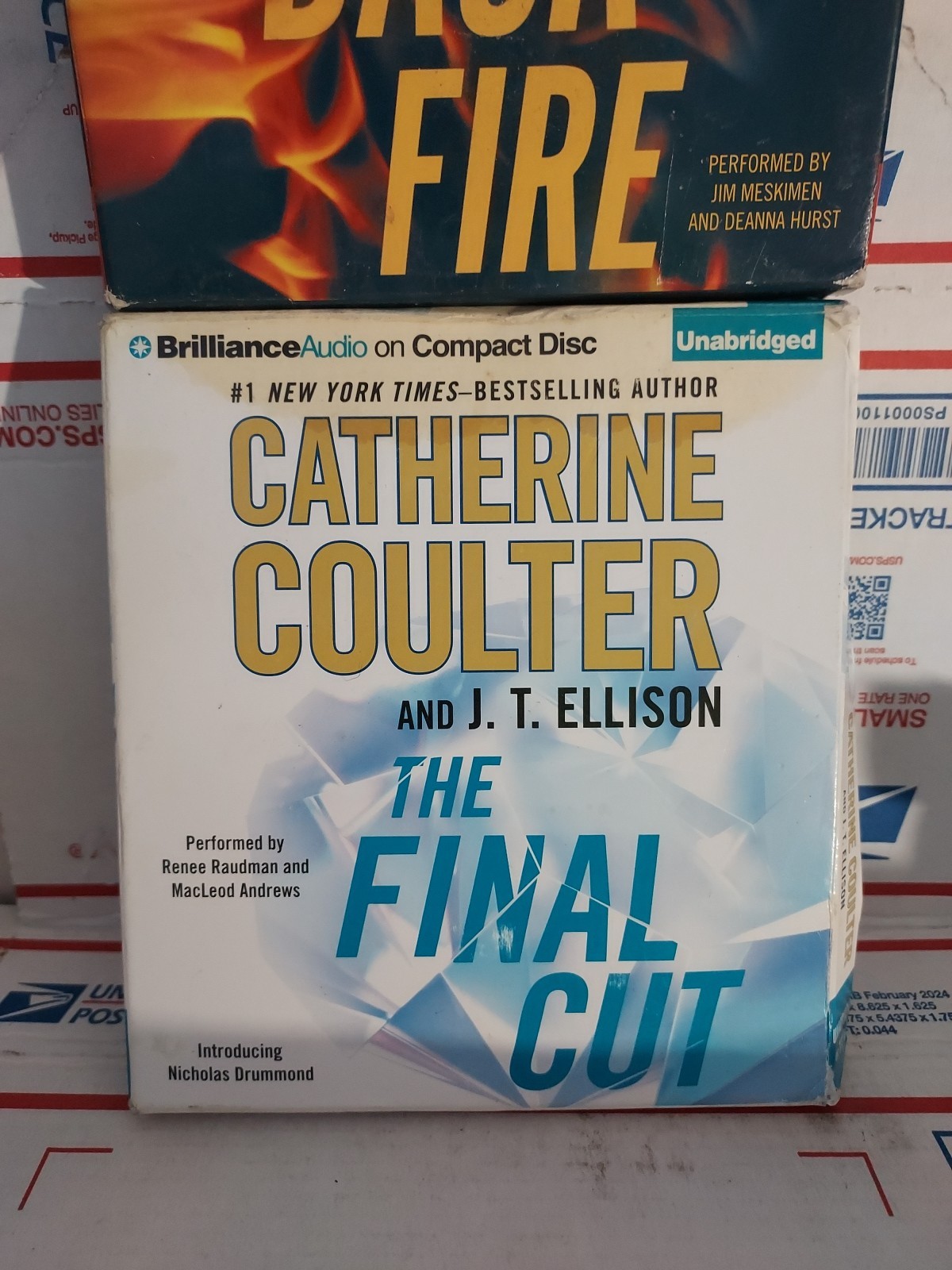 The Final Cut & Back Fire by Catherine Coulter Unabridged Audiobook CD — #163