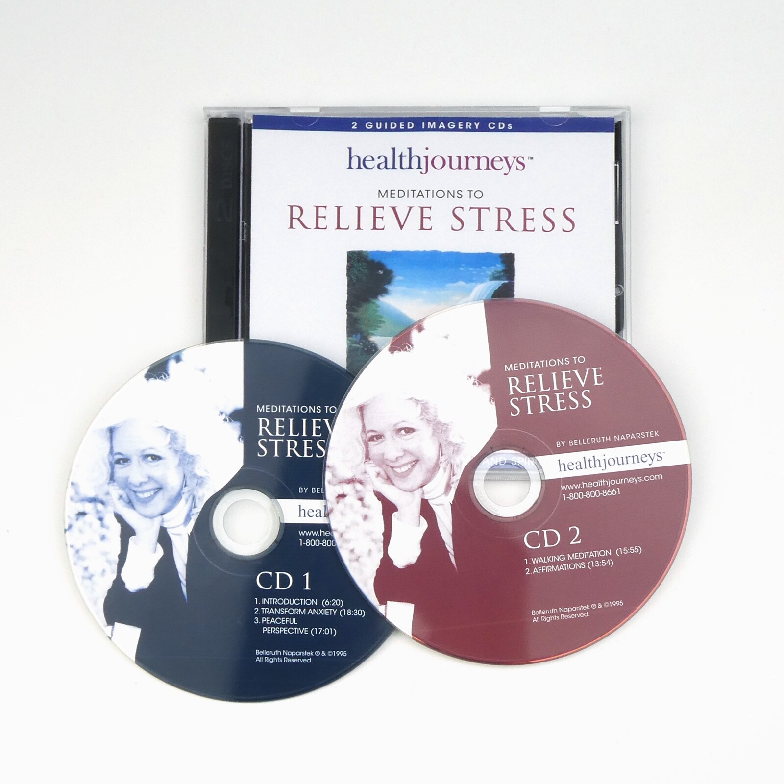 RELIEVE STRESS 2 CDs Guided Imagery Meditation Belleruth Naperstek Self Hypnosis