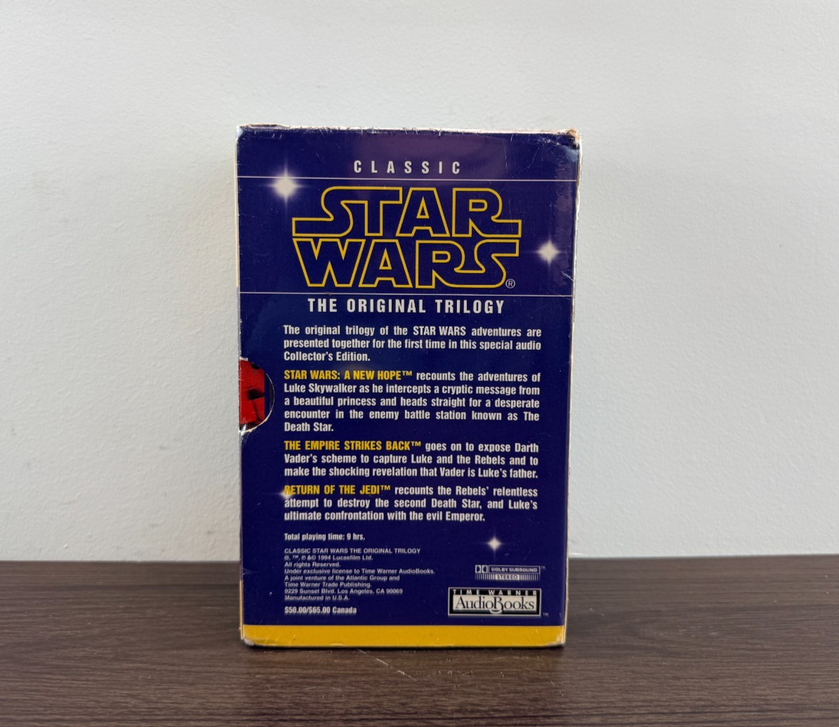 Star Wars: The Original Trilogy Special Audio Edition featuring 6 cassette tapes