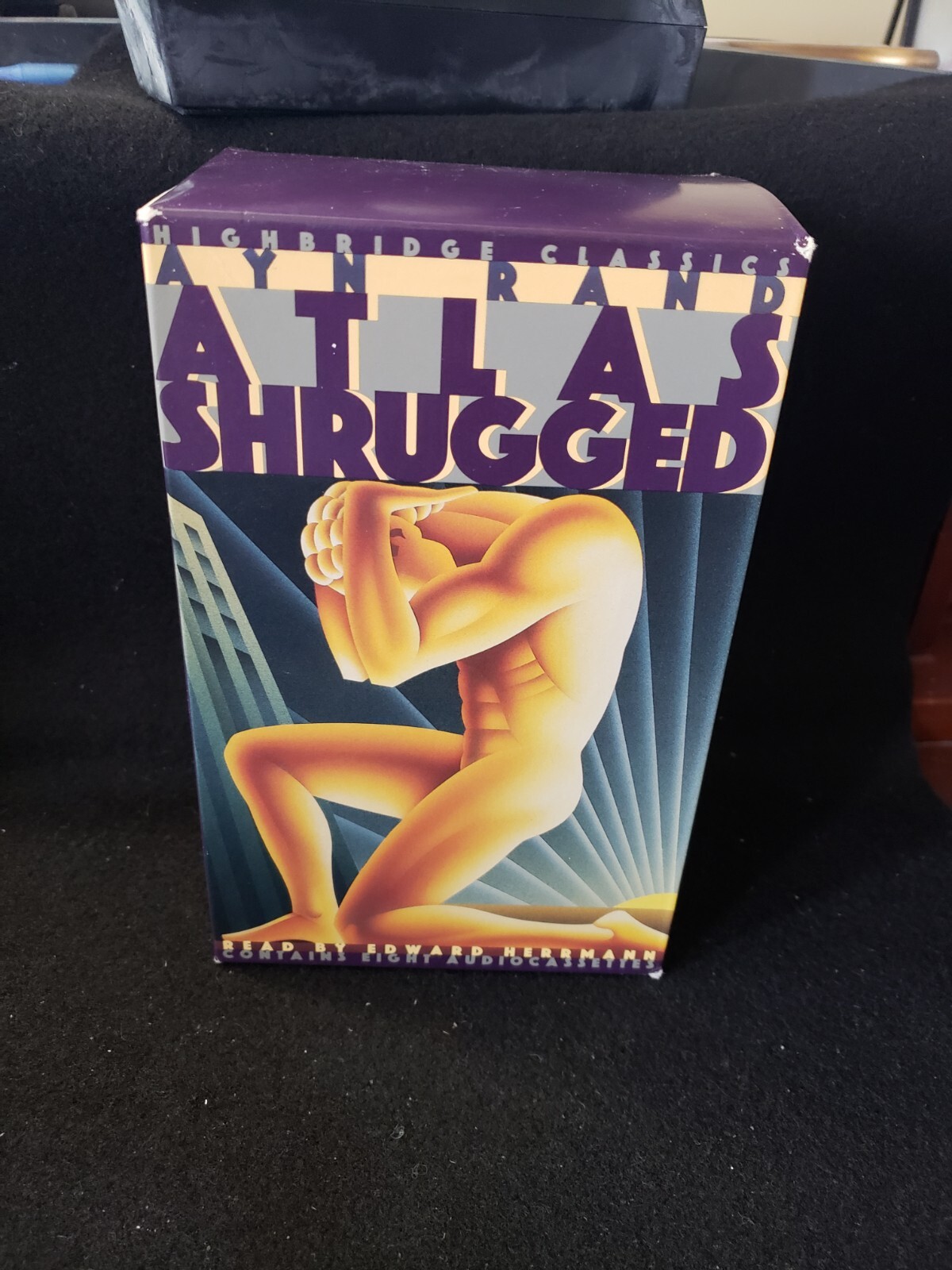Atlas Shrugged Ayn Rand Audio Box Set 8 Audio cassettes Highbridge Classic Tapes