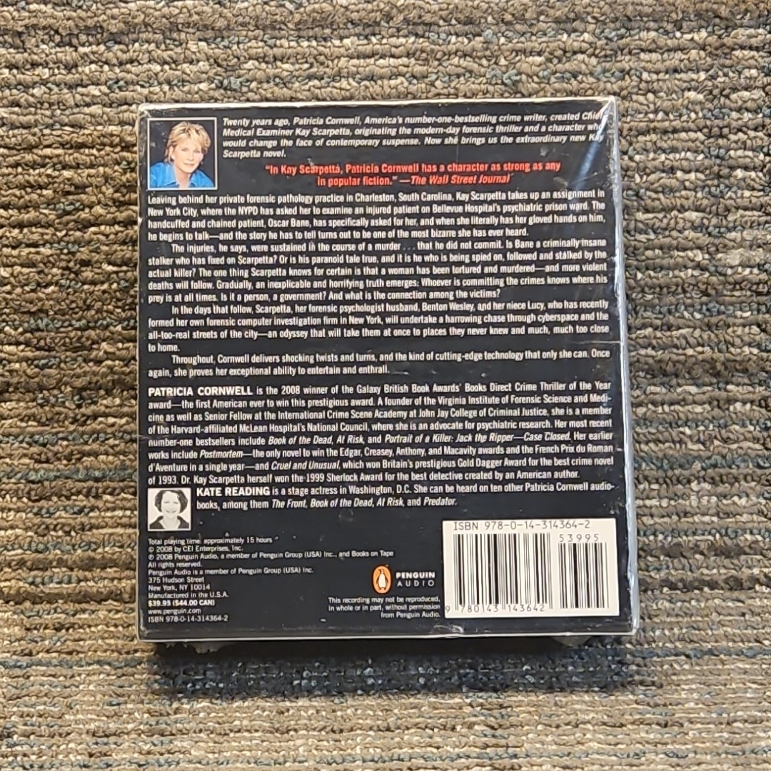 Scarpetta by Patricia Cornwell (2008, Compact Disc)