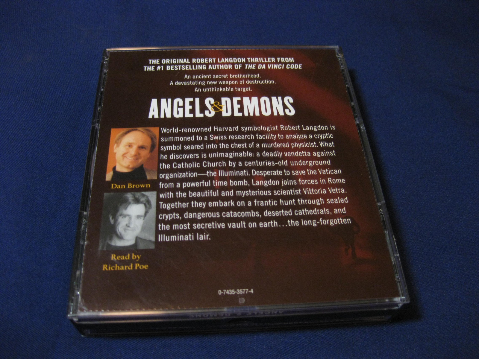 Angels and Demons by Dan Brown (2003, CD, Abridged) Robert Langdon Book 1