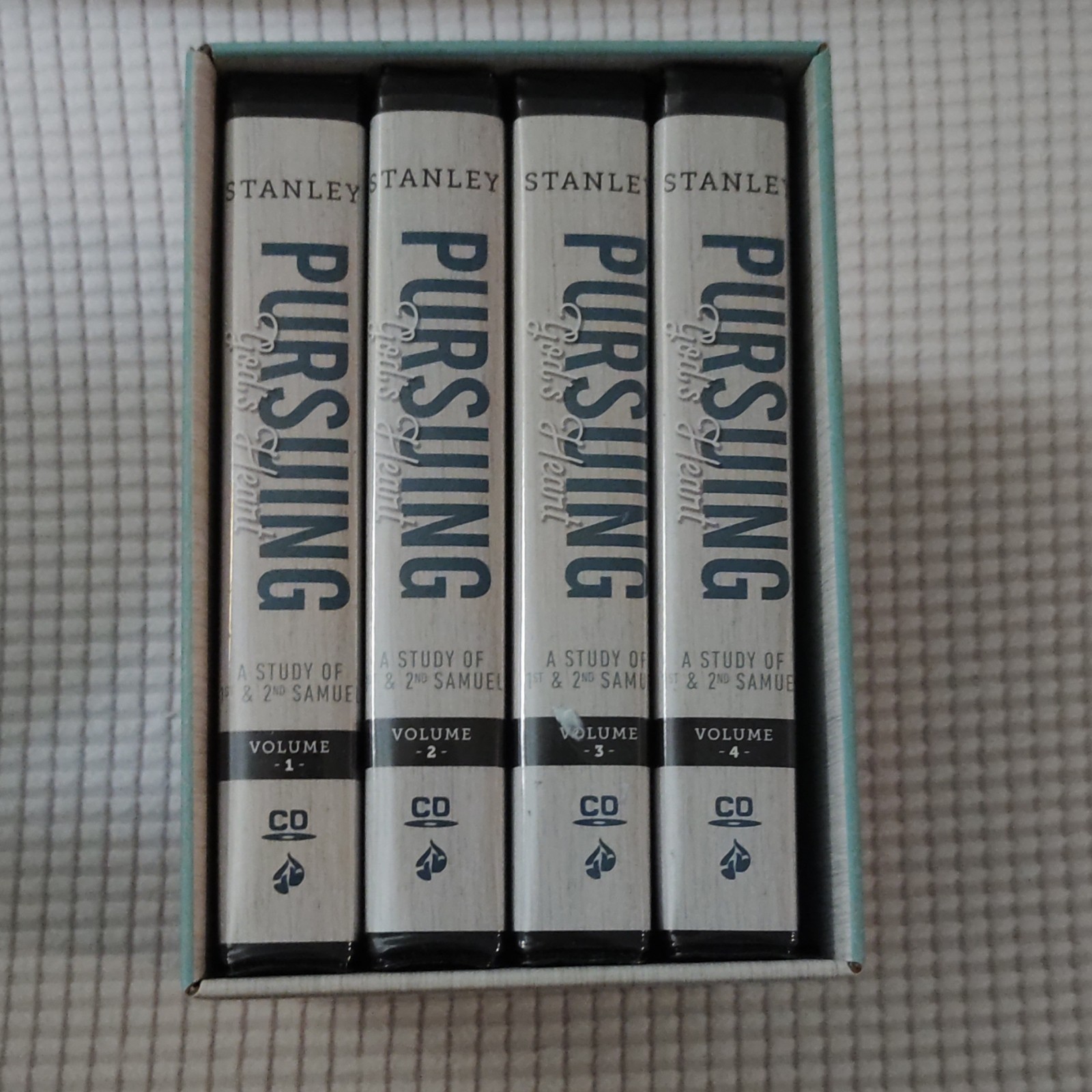 Dr. Charles Stanley Pursuing God’s Heart Bible Audiobook 4-CD Box Set