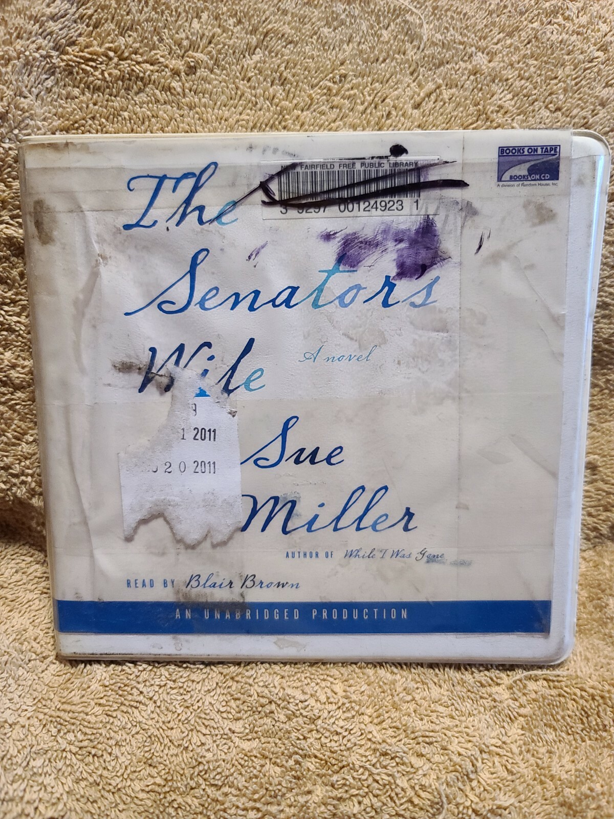 Shelf62J Audiobook~The senators wife- sue miller- unabridged