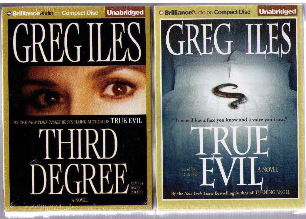 NEW !! Lot of 2 Third Degree & True Evil by Greg Iles CDs Complete & Uabridged !