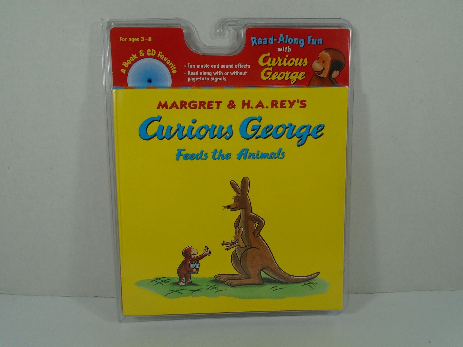 READ ALONG FUN—CURIOUS GEORGE FEEDS THE ANIMALS (NEW) BOOK & CD
