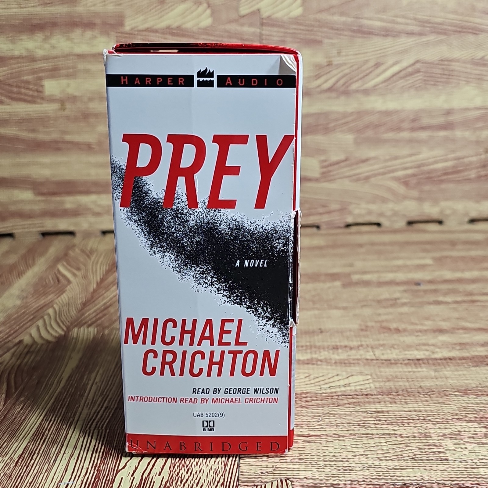 Harper Audio Michael Crichton Prey Unabridged Audiobook Cassette George Wilson