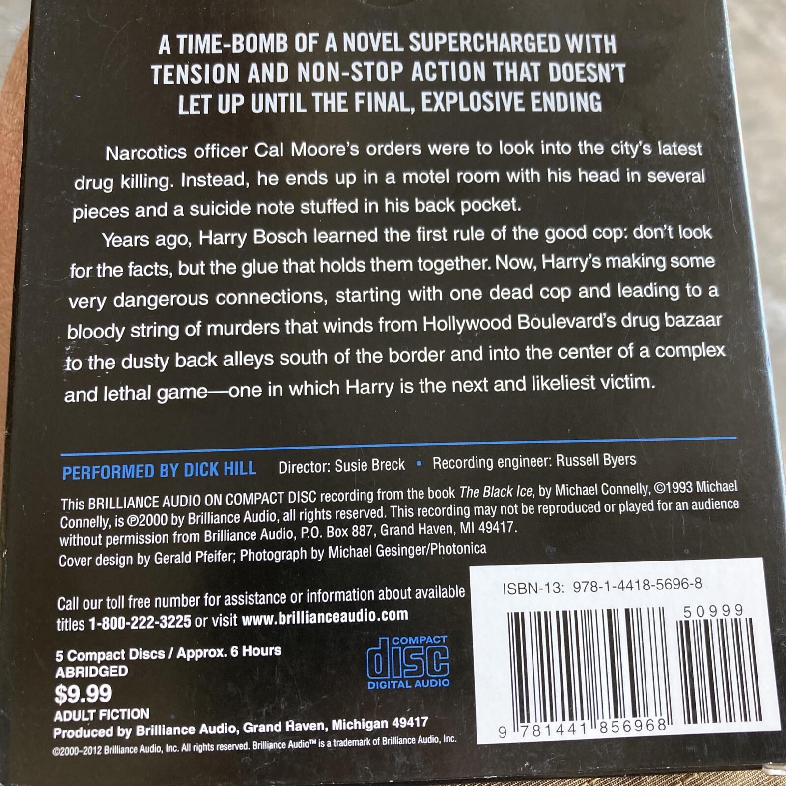 The Black Ice Michael Connelly AUDIOBOOK