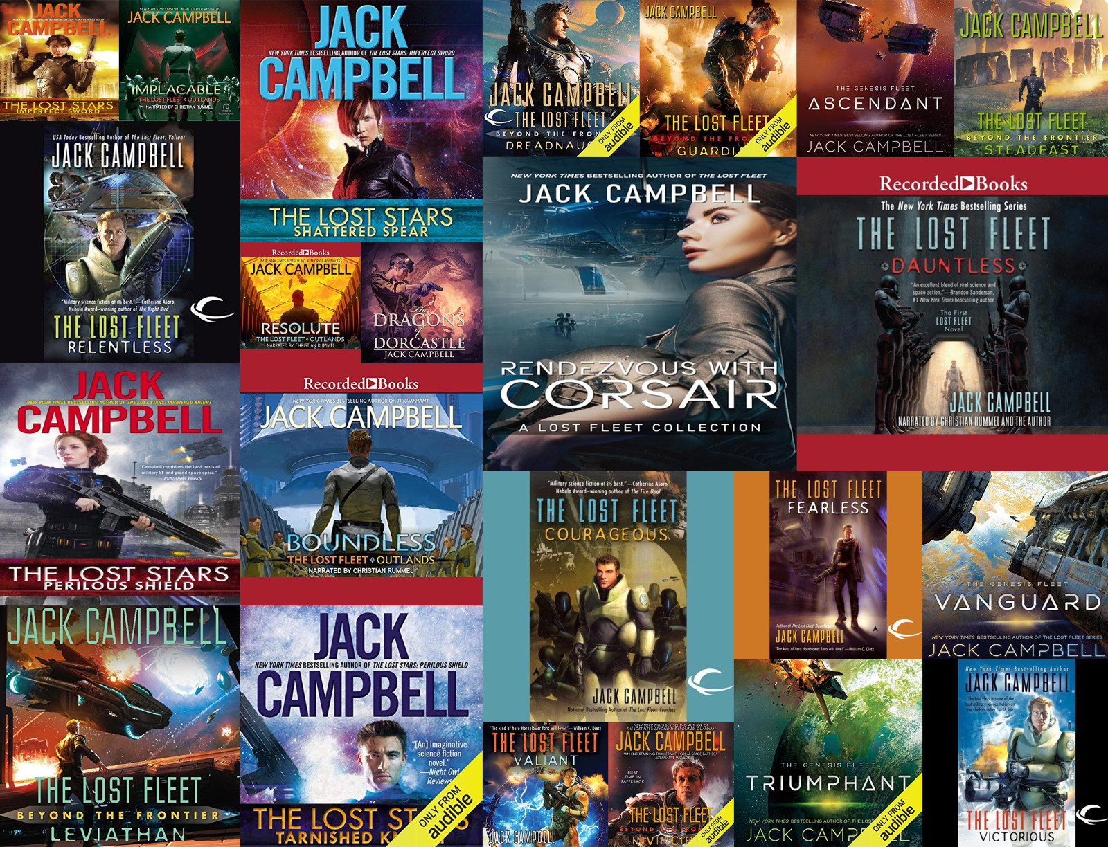 Jack Campbell- Lost Fleet Universe Audiobook Series (22 Titles on USB or DVD)
