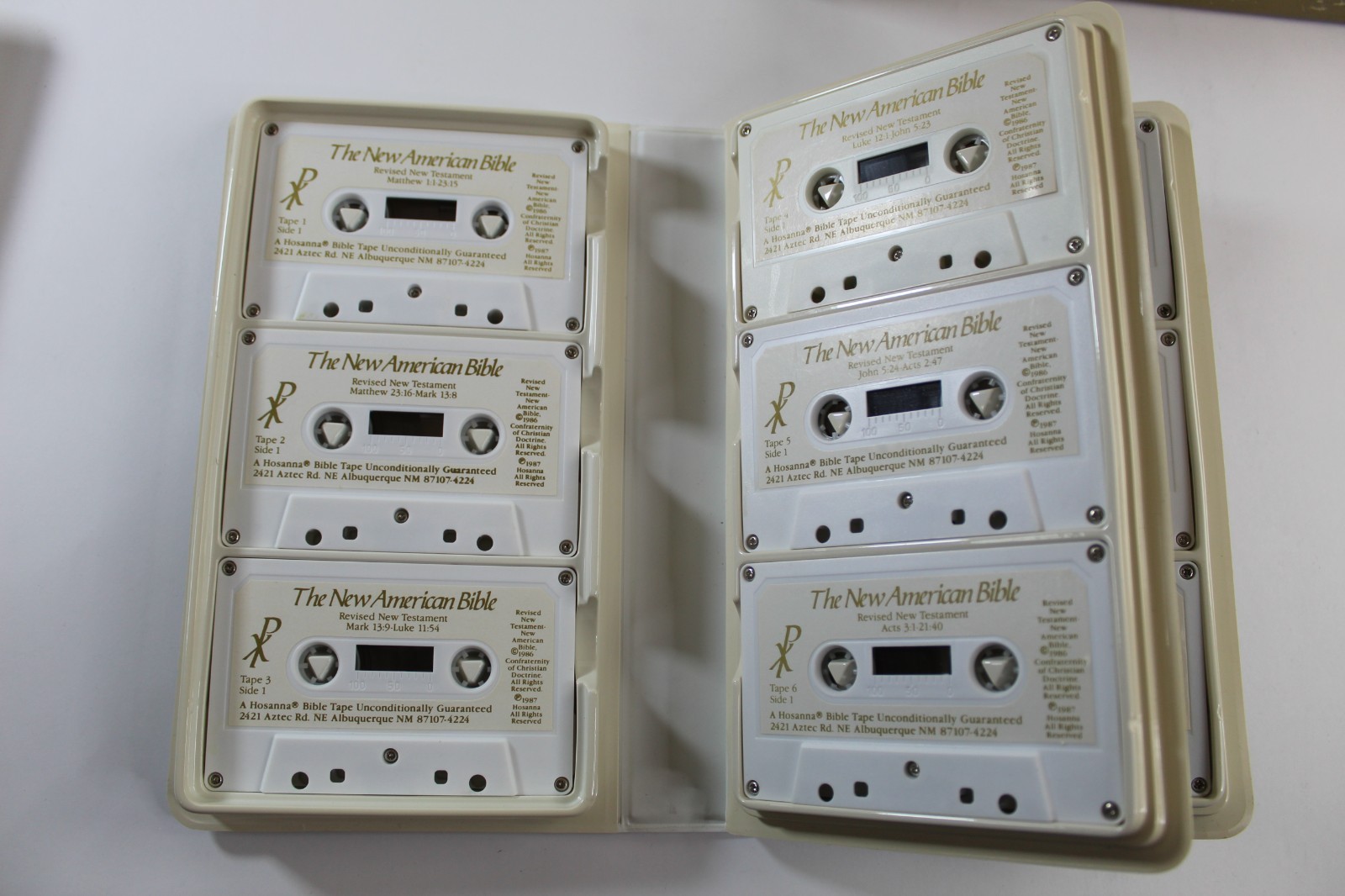The Old Testament of the New American Bible Box Set 54 Cassette Tapes Complete