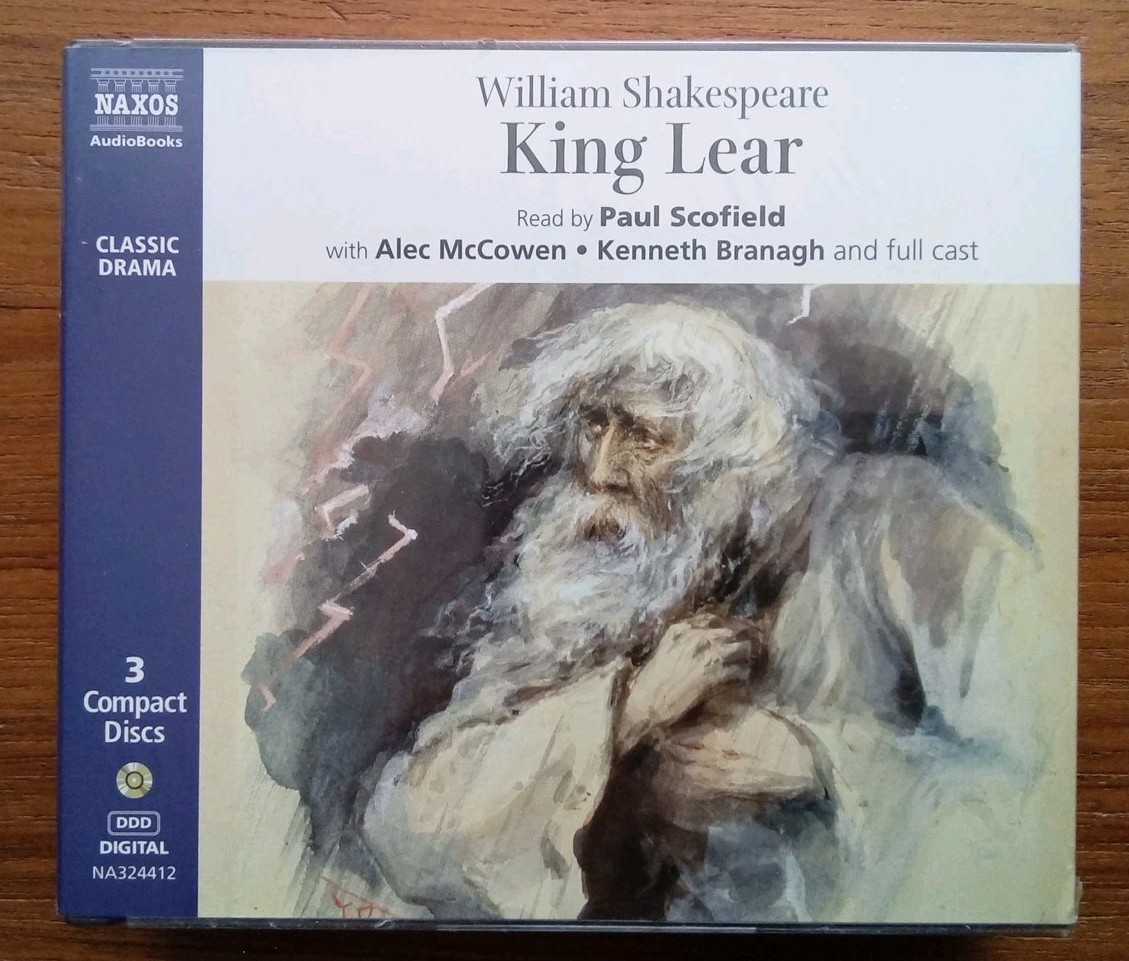 King Lear [Naxos AudioBooks] 3 CD Box Sealed New Shakespeare Paul Scofield