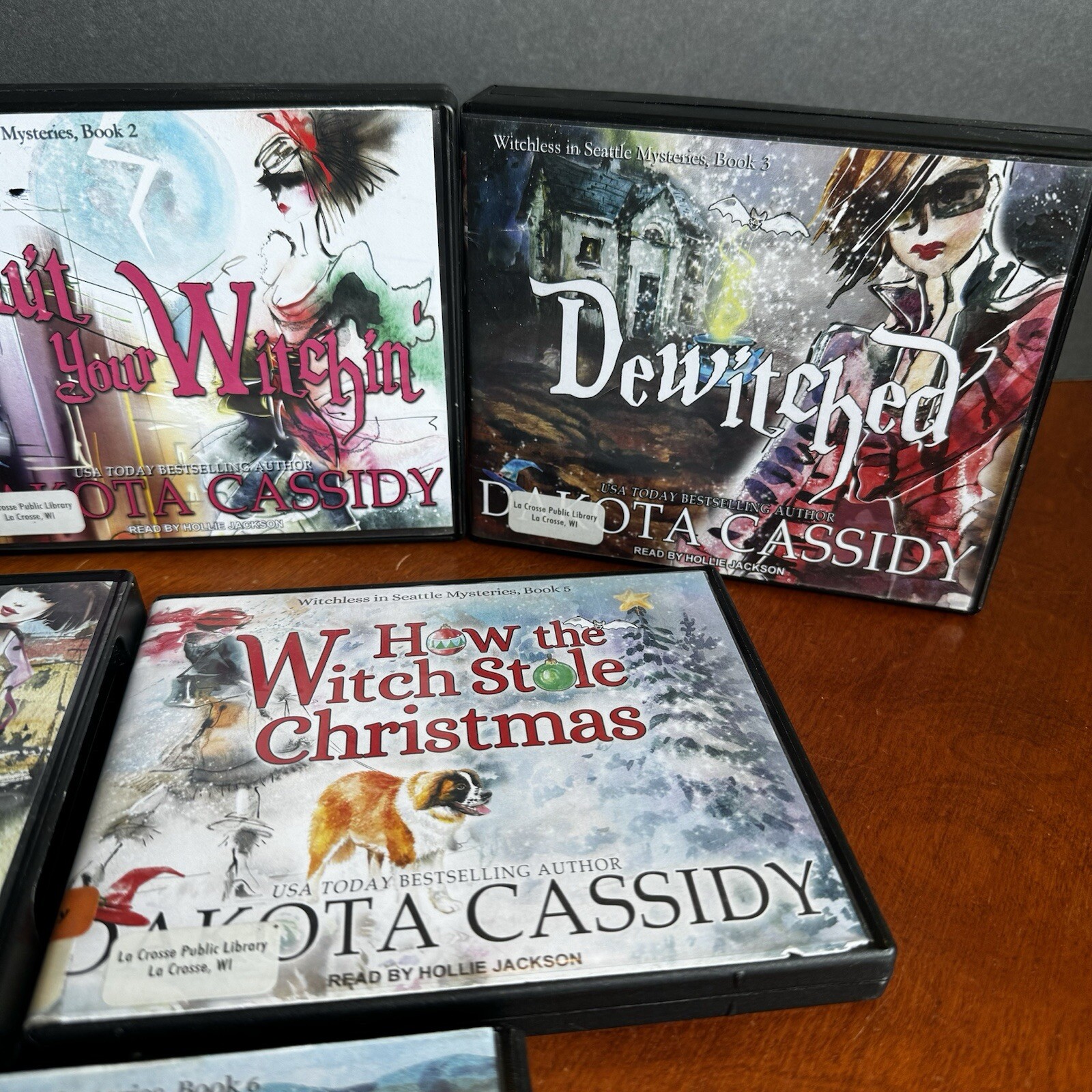 Lot: 6 Dakota Cassidy Audio Book CD 1-6 Set Witchless in Seattle Series Mystery