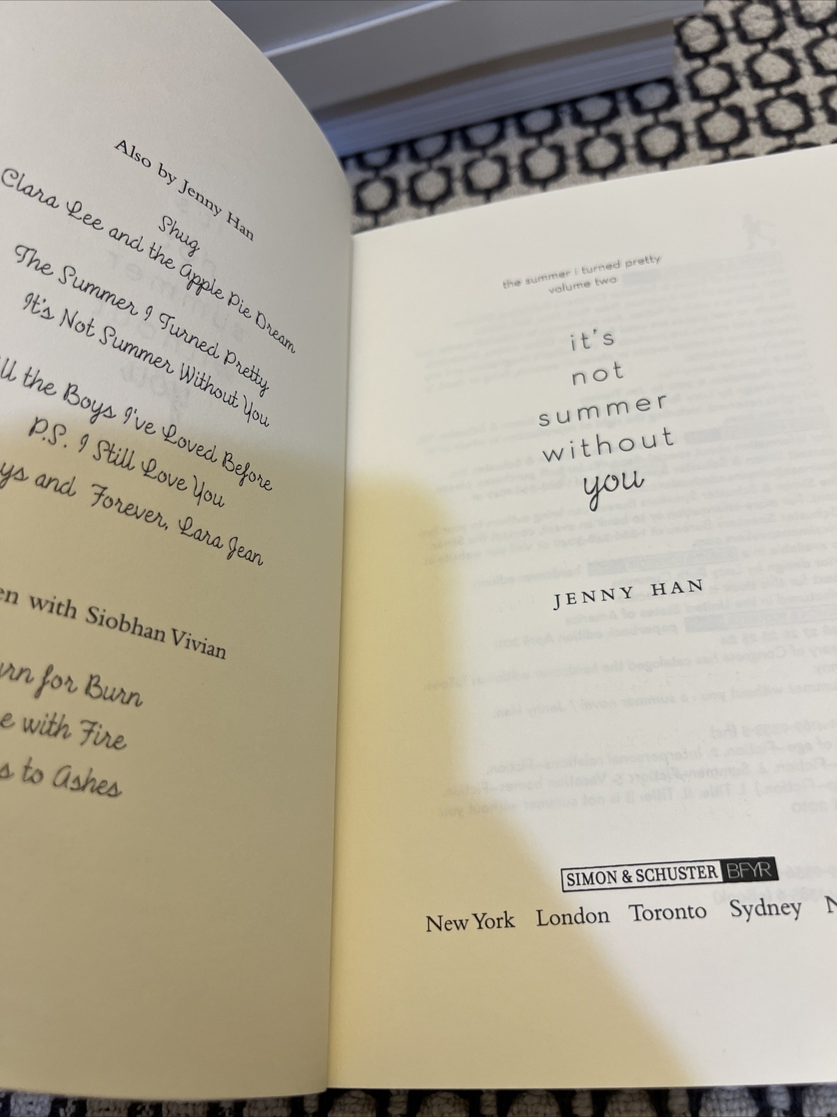 The Summer I Turned Pretty Ser.: It’s Not Summer Without You by Jenny Han (2011,