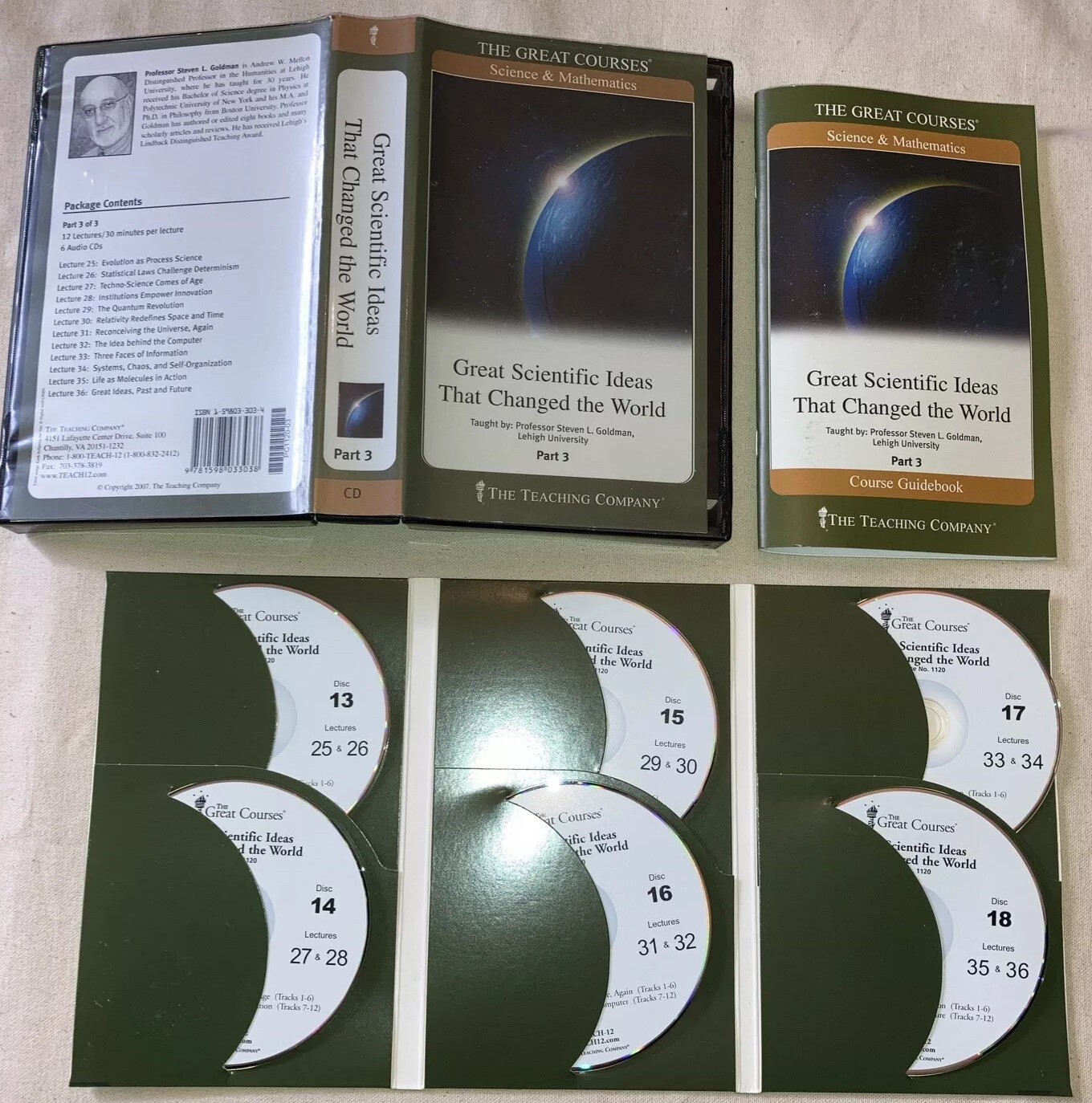 The Great Courses Great Scientific Ideas That Changed World 18 CDs Volumes 1-3