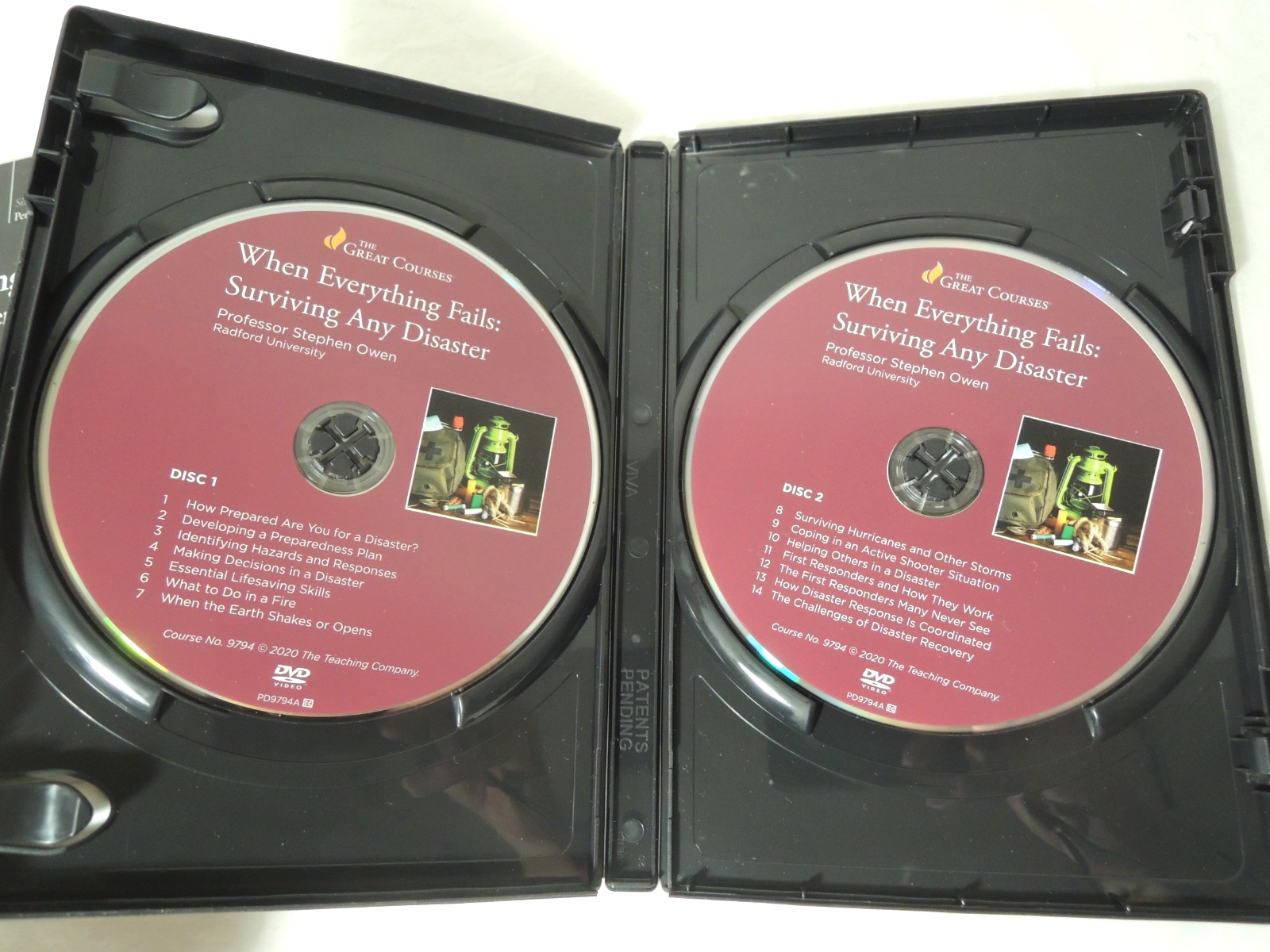 Great Courses When Everything Fails Surviving Any Disaster DVDs & Guidebook