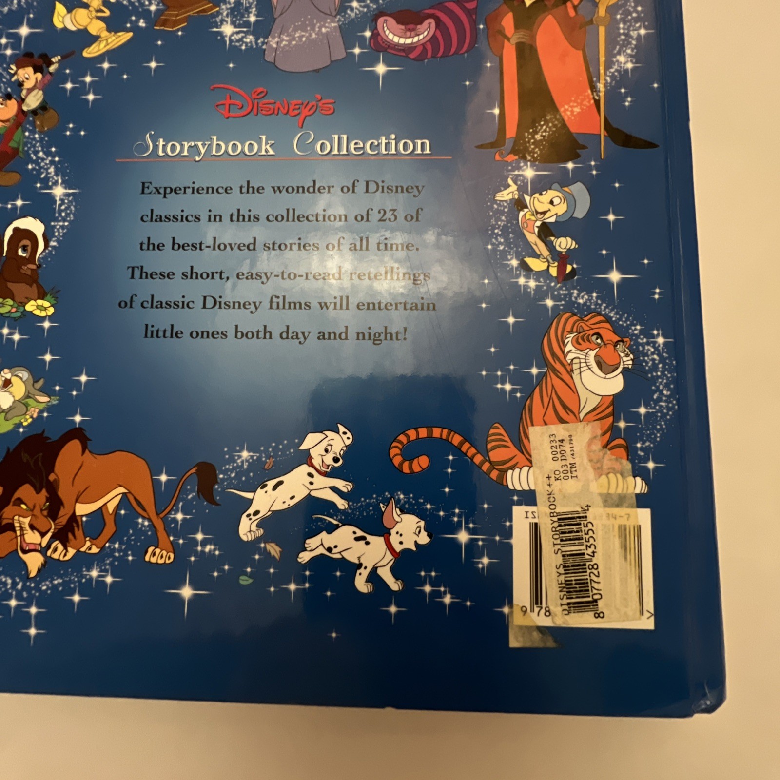 Walt Disney’s Storybook Collection Hardcover Story Book With 23 Stories 1998