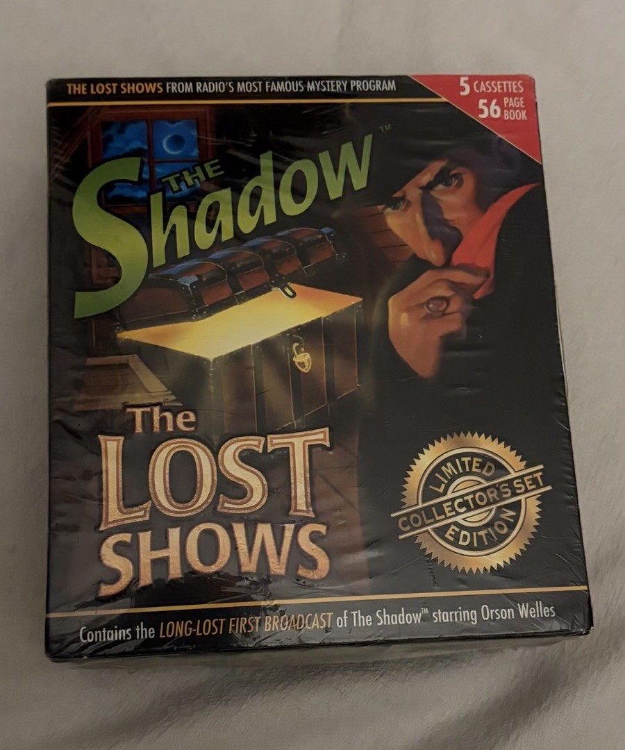 The Shadow Radio Classics The Lost Shows Set Of 5 Cassette Tapes 10 Shows