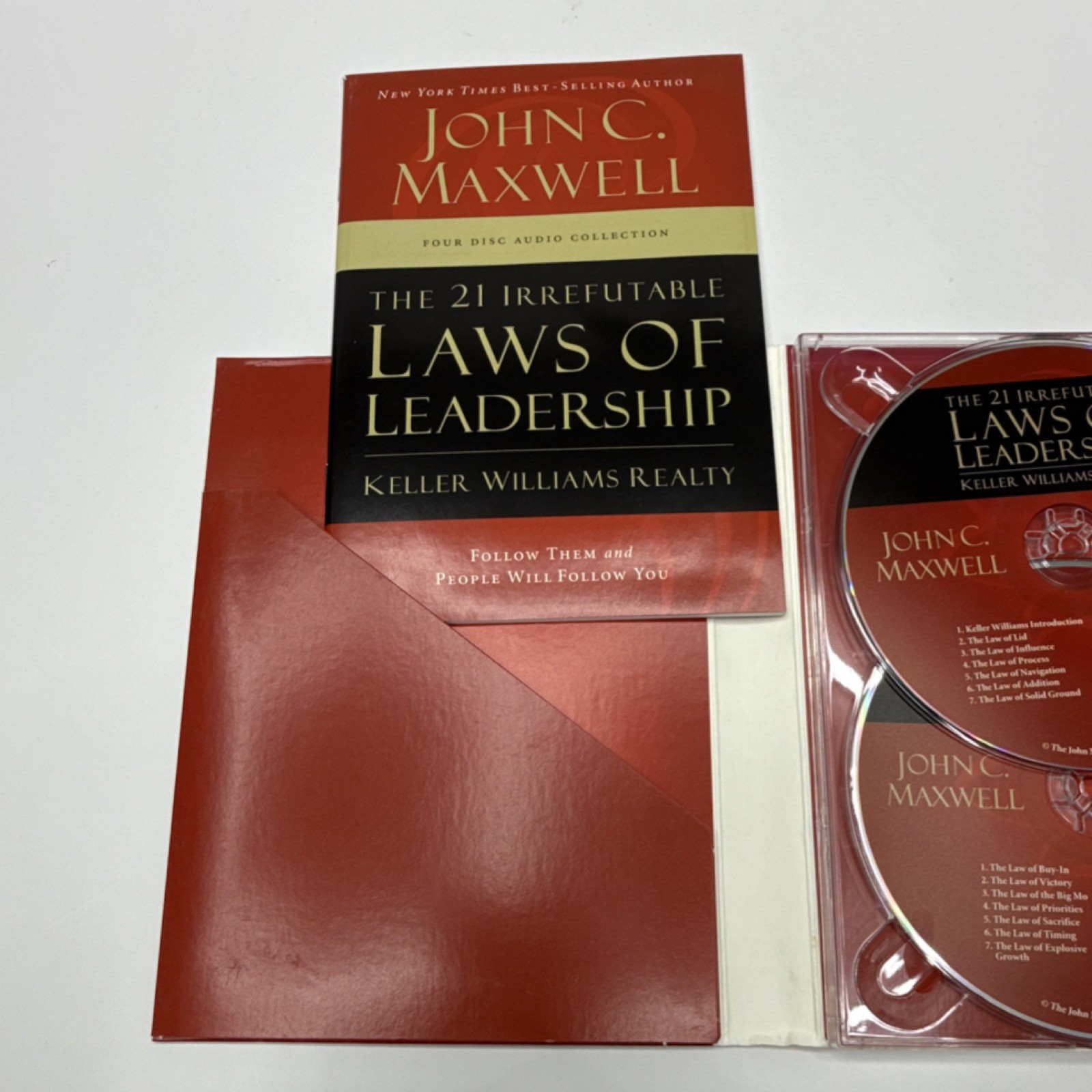 John C. Maxwell The 21 Irrefutable Laws of Leadership Audiobook 4 Audio CD Set