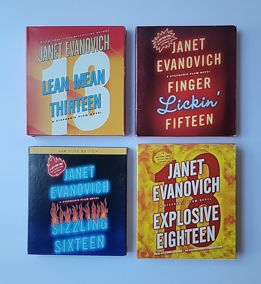 Lot of 4 Janet Evanovich Stephanie Plum Unabridged AUDIOBOOKS on CD