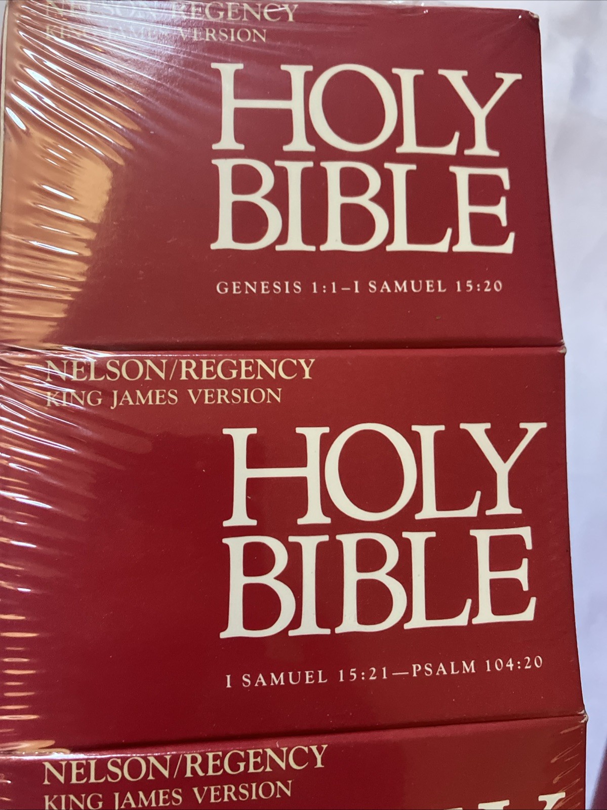 Holy Bible King James Version On Cassette Nelson/Regency 48 Cassettes Box Set
