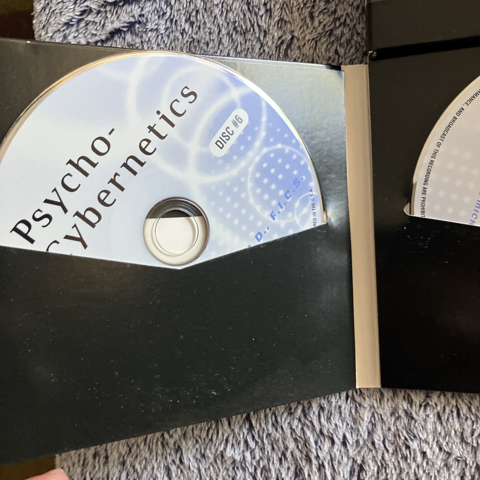 Maxwell Maltz Psycho-Cybernetics Audio CD Unabridged 9 Discs Blue Self-Help Set